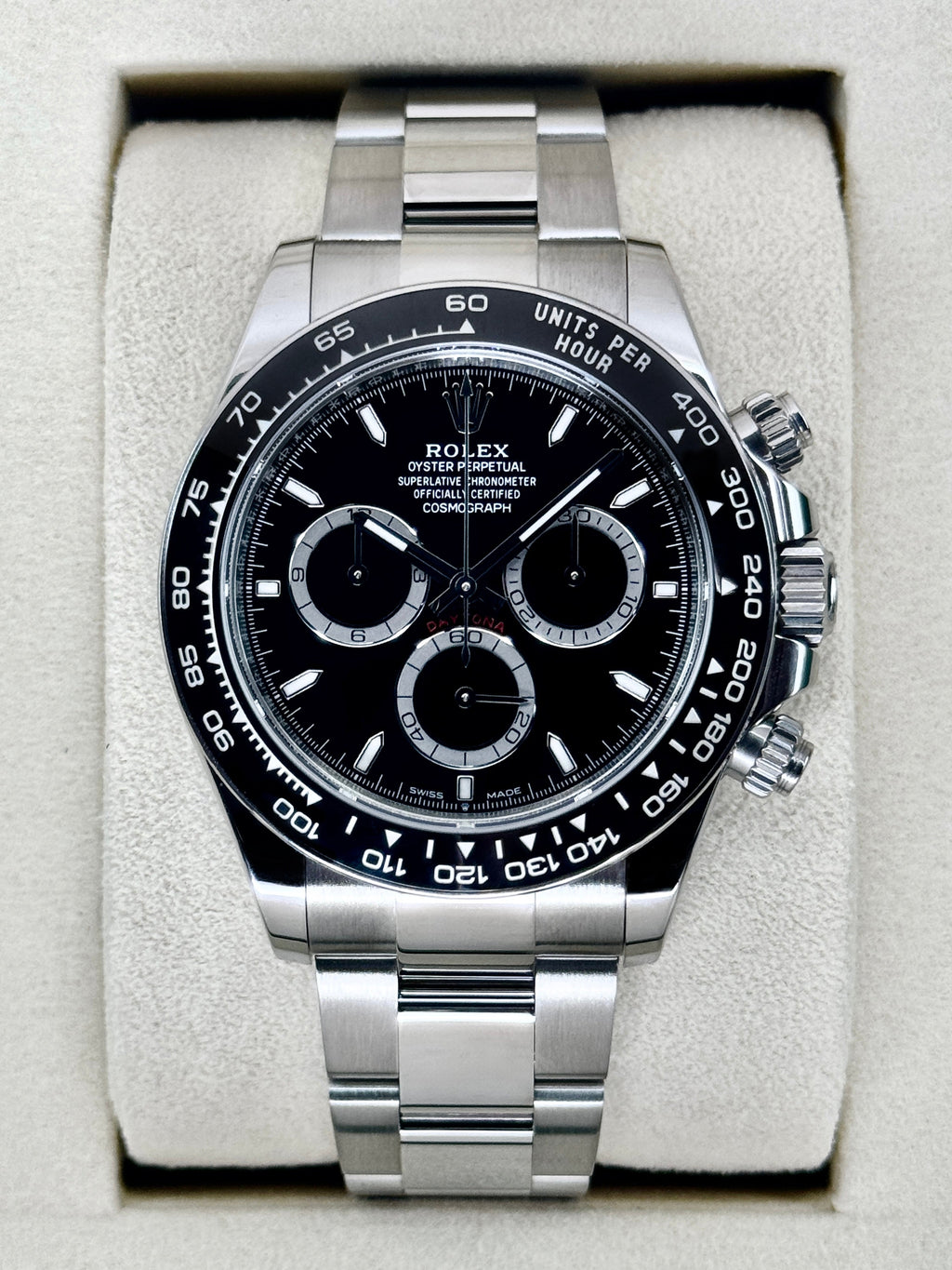 2025 Rolex Daytona 40mm 126500LN Stainless Steel Black Dial