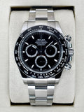 2025 Rolex Daytona 40mm 126500LN Stainless Steel Black Dial