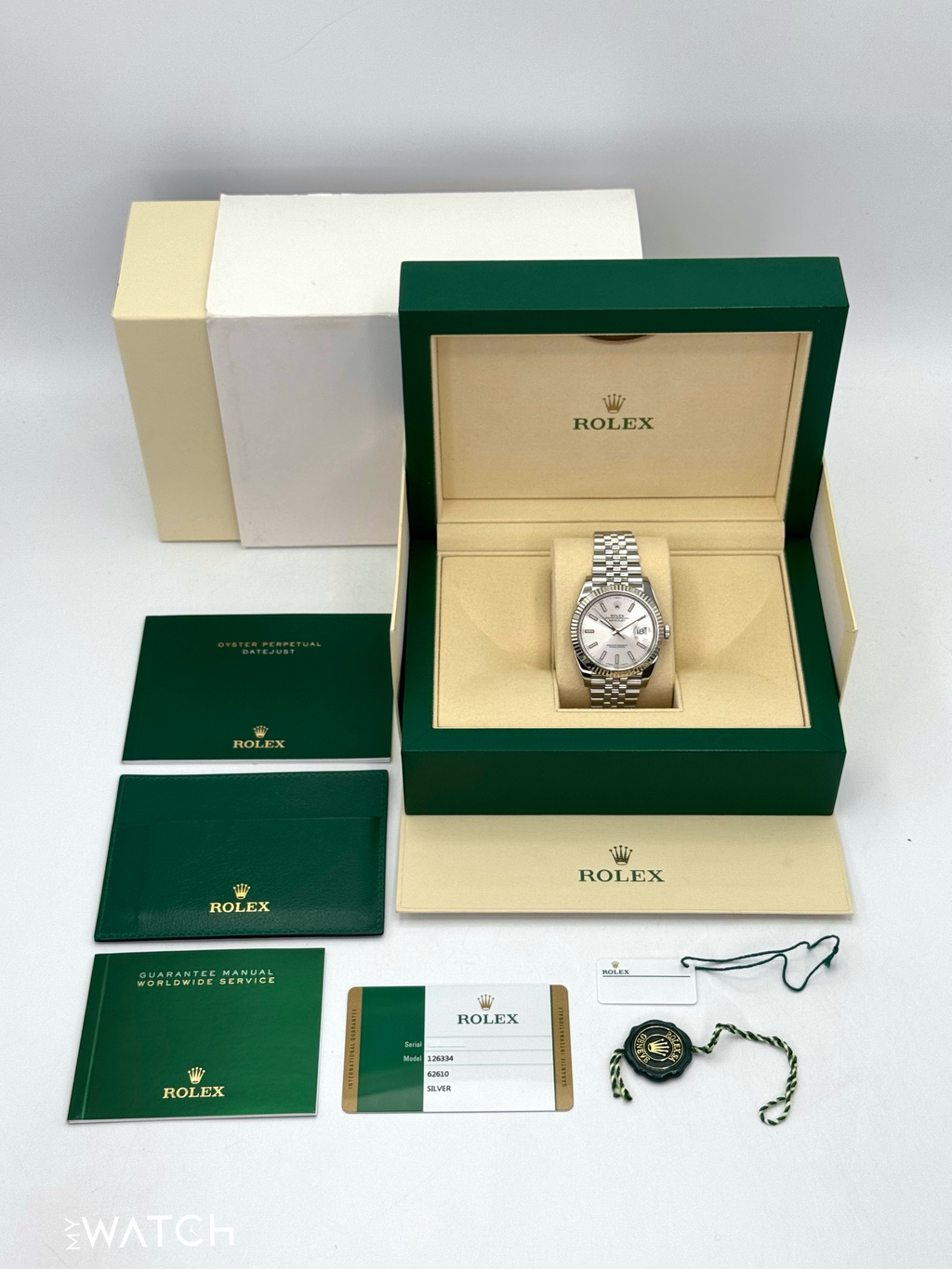 2017 Rolex Datejust 41mm 126334 Stainless Steel Jubilee Silver Dial