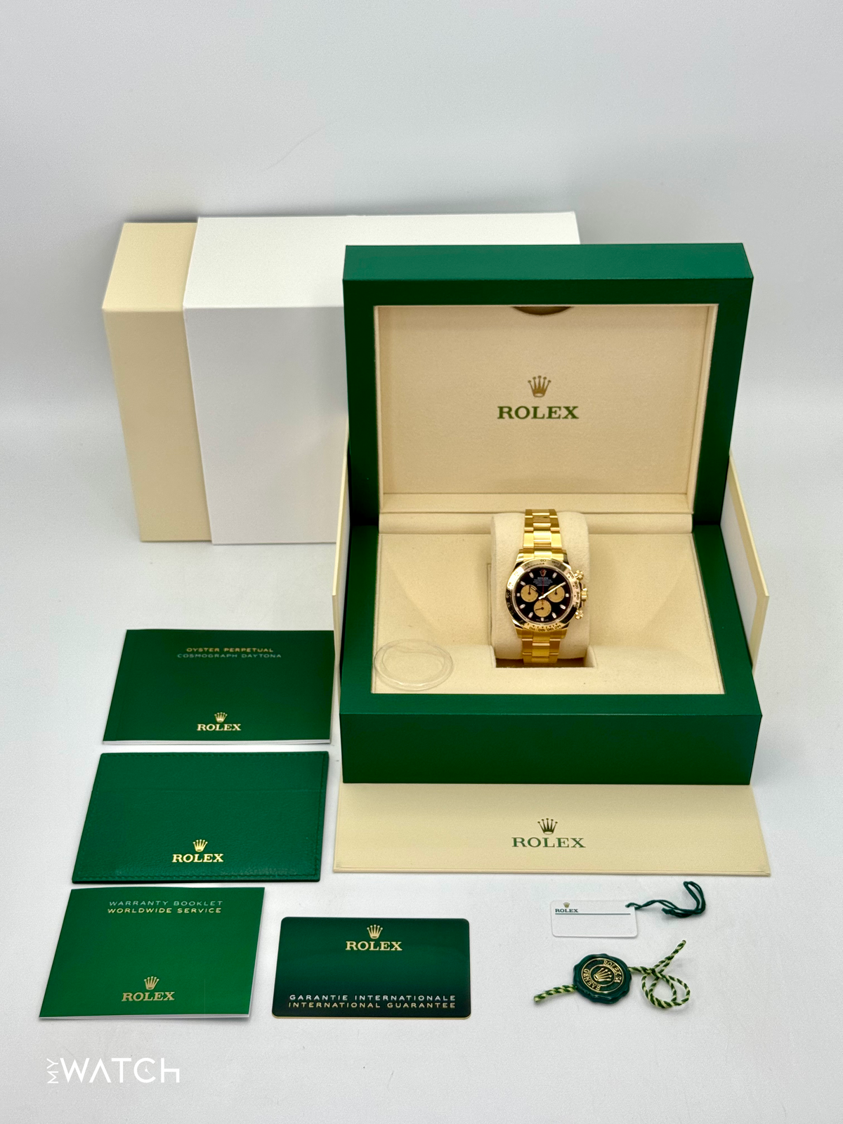 2023 Rolex Daytona "Paul Newman" 40mm 116508 Yellow Gold Black Dial