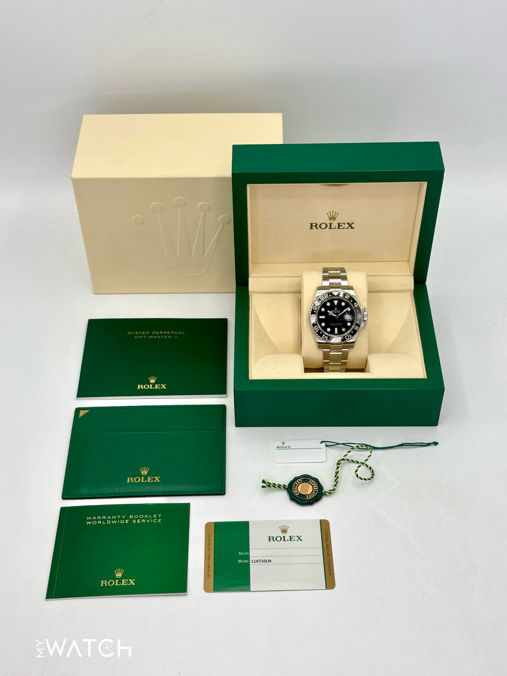 2018 Rolex GMT-Master II 40mm 116710LN Stainless Steel Black Dial