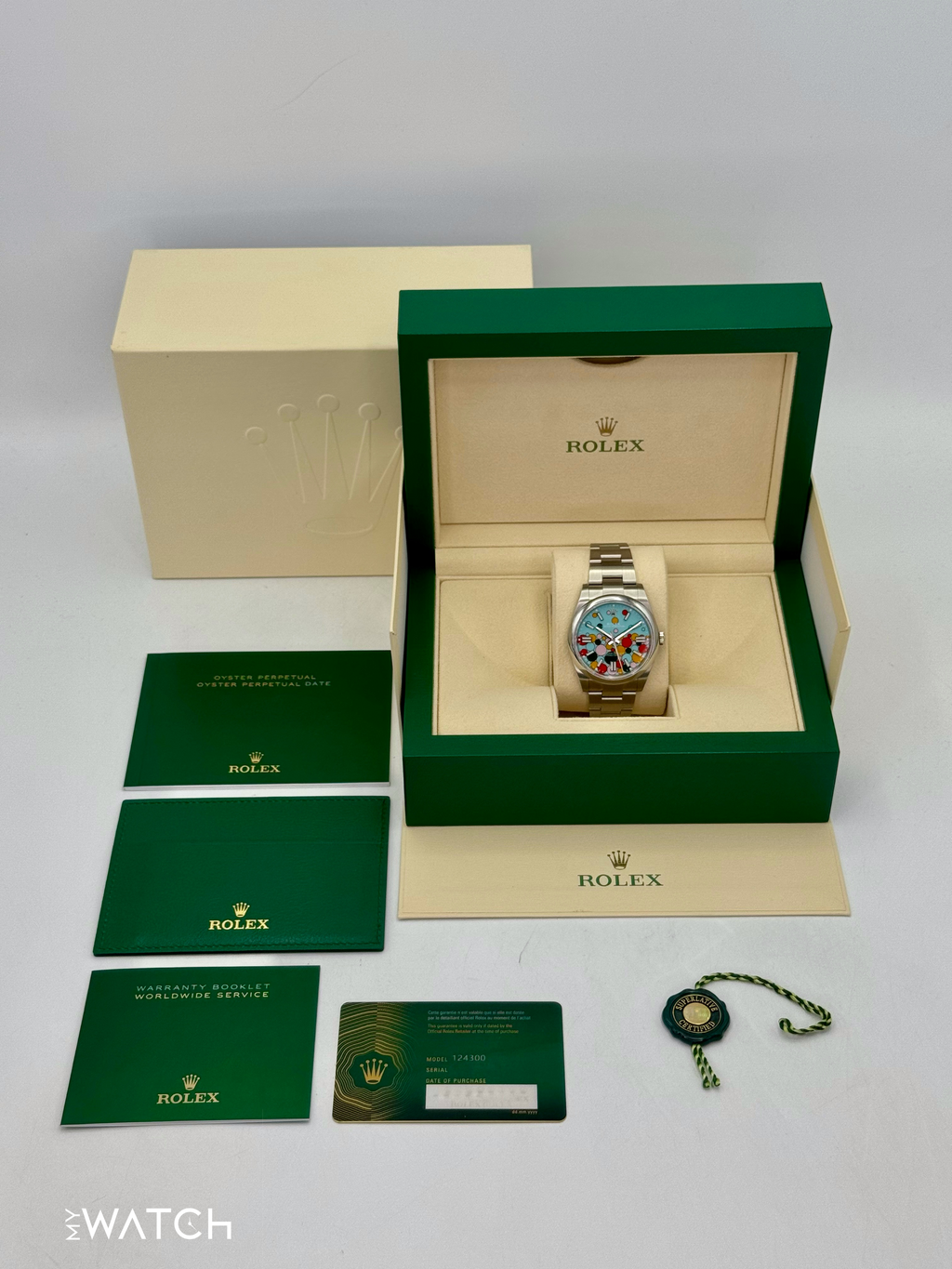 2024 Rolex Oyster Perpetual 41mm 124300 Celebration Dial