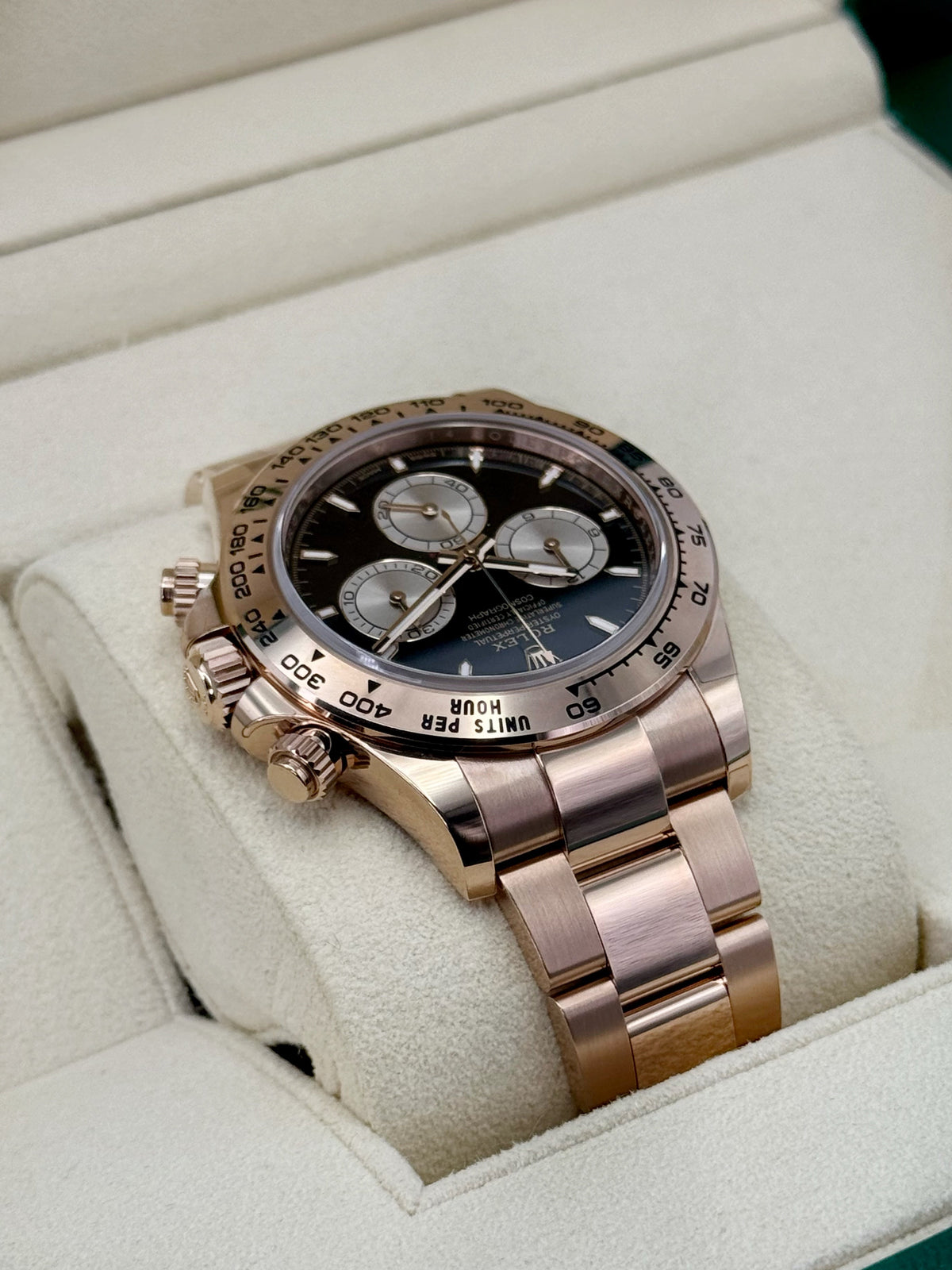 2025 Rolex Daytona 40mm 126505 Rose Gold Black Dial
