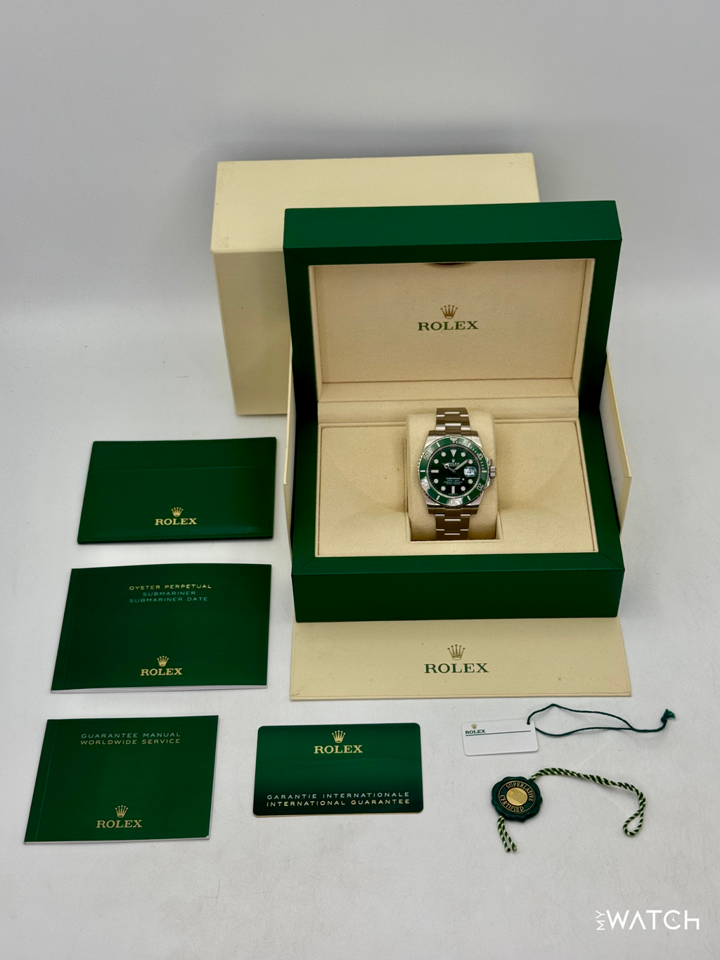 2020 Rolex Submariner “Hulk” 40mm 116610LV Green Dial (Green Card)