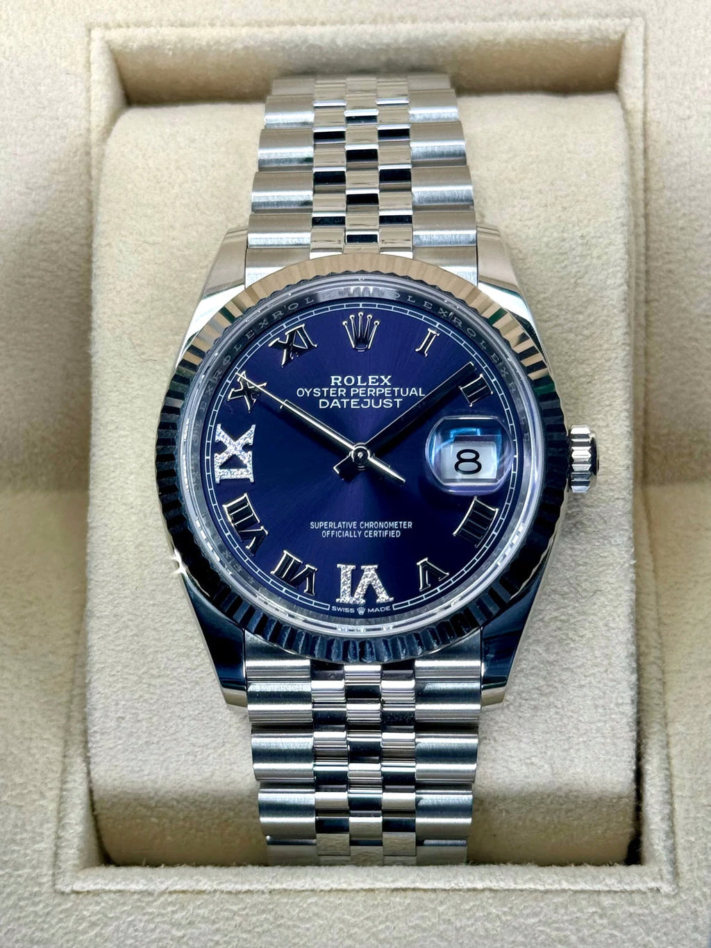 NEW 2025 Rolex Datejust 36mm 126234 Stainless Steel Jubilee Purple Dial