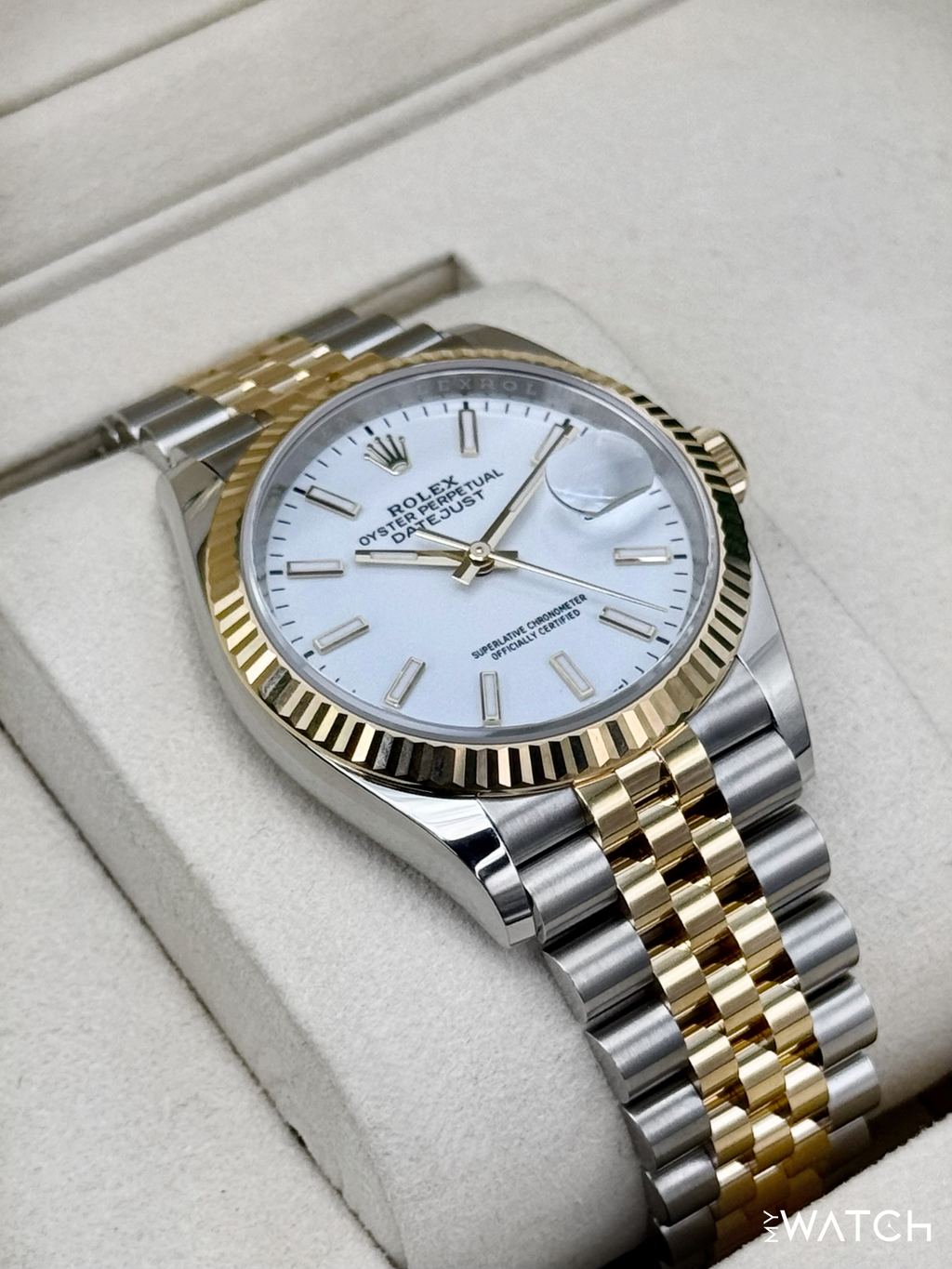 NEW 2025 Rolex Datejust 36mm 126233 Two-Tone Jubilee White Dial (STICKERED)