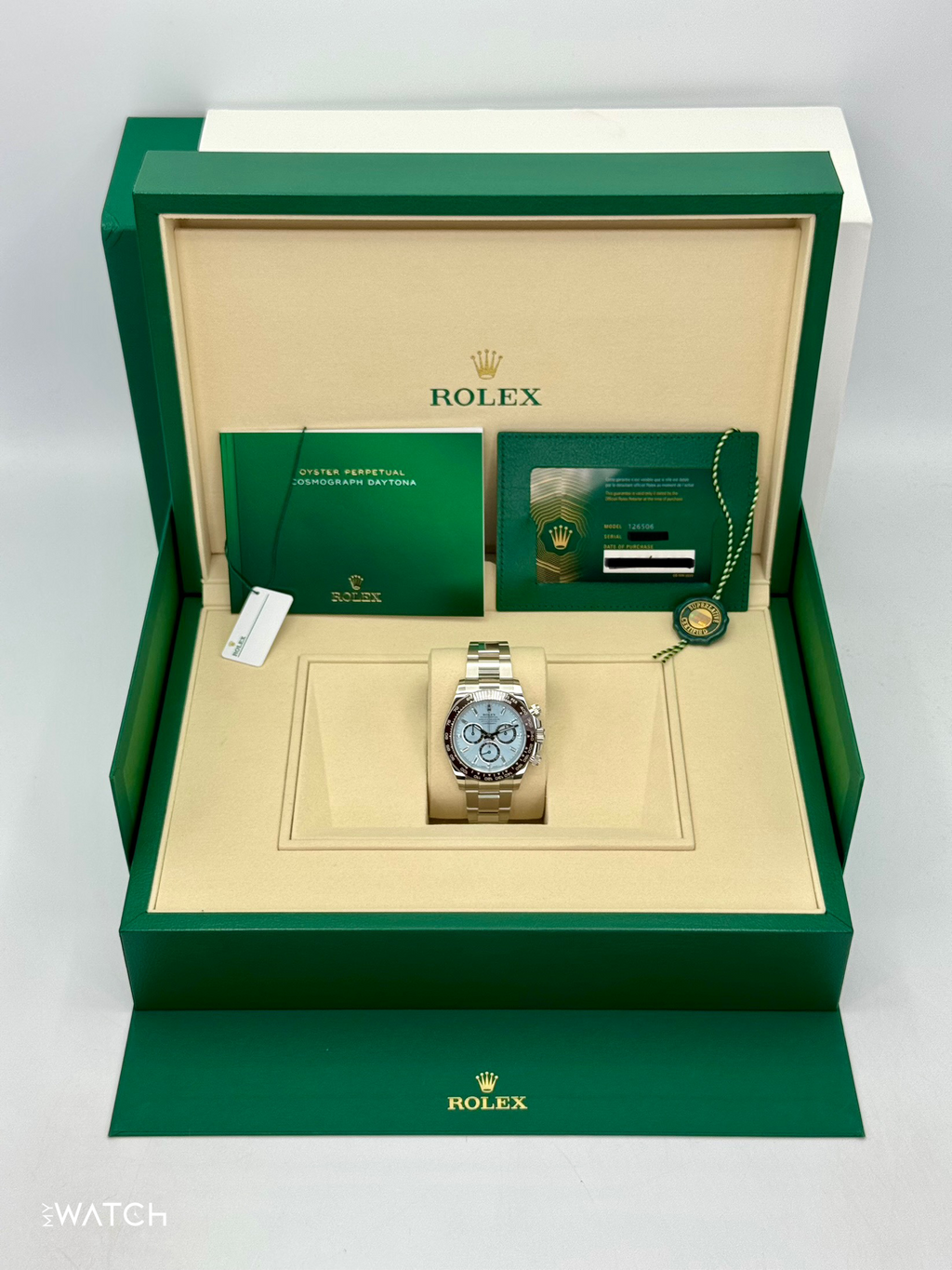 NEW 2026 Rolex Daytona 40mm 126506 Platinum Ice Blue Diamond Baguette Dial
