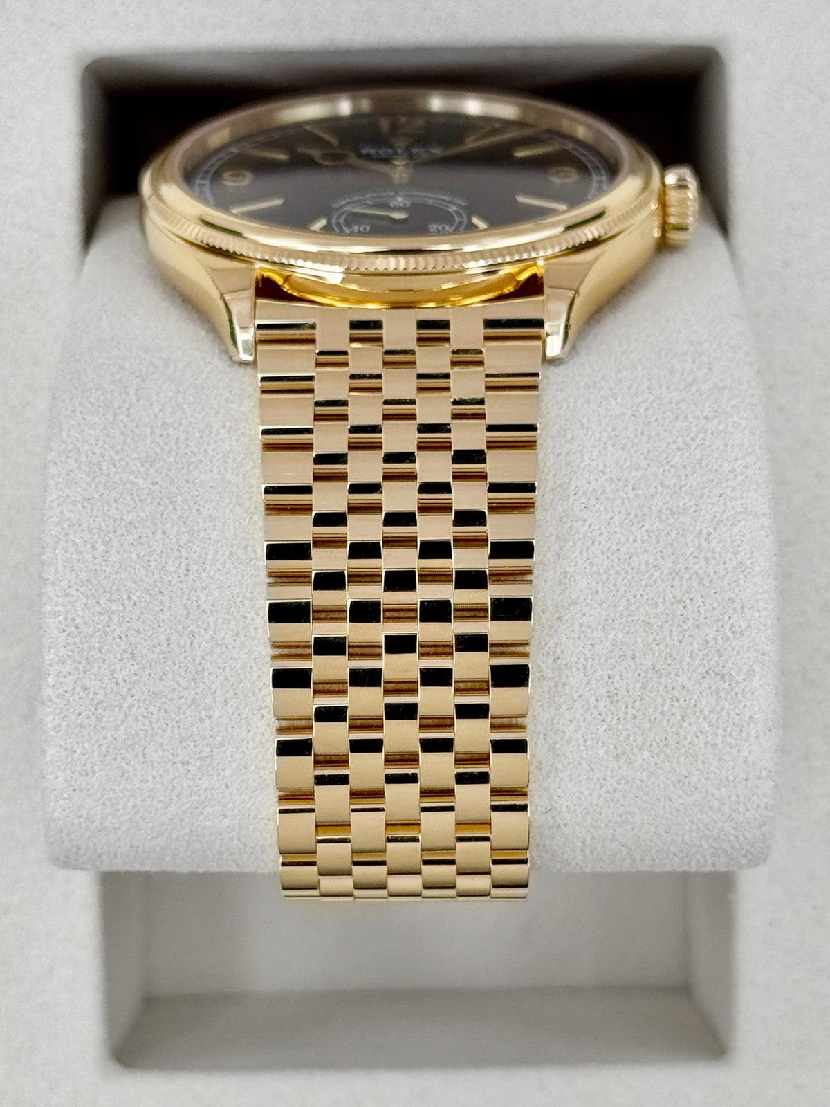 NEW 2026 Rolex 1908 39mm 52508 Yellow Gold Settimo Bracelet Black Dial