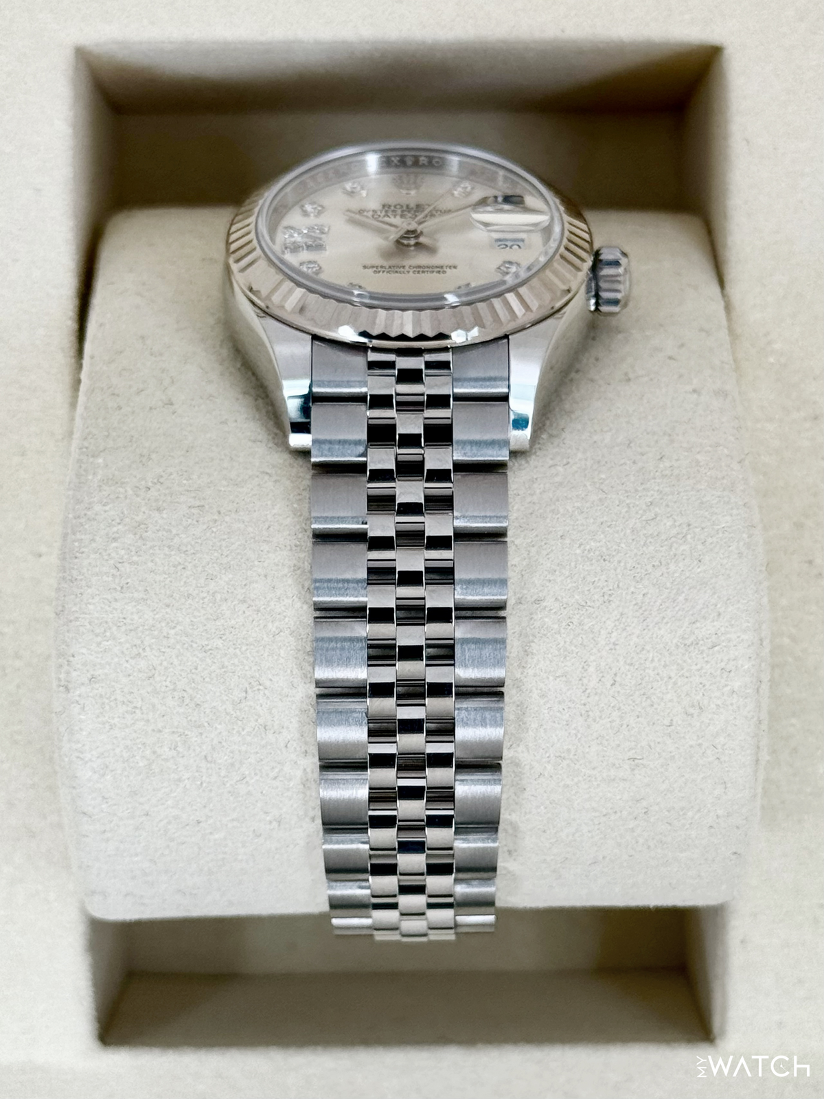 NEW 2025 Rolex Lady Datejust 28mm 279174 Stainless Steel Jubilee Silver Star Diamond Dial
