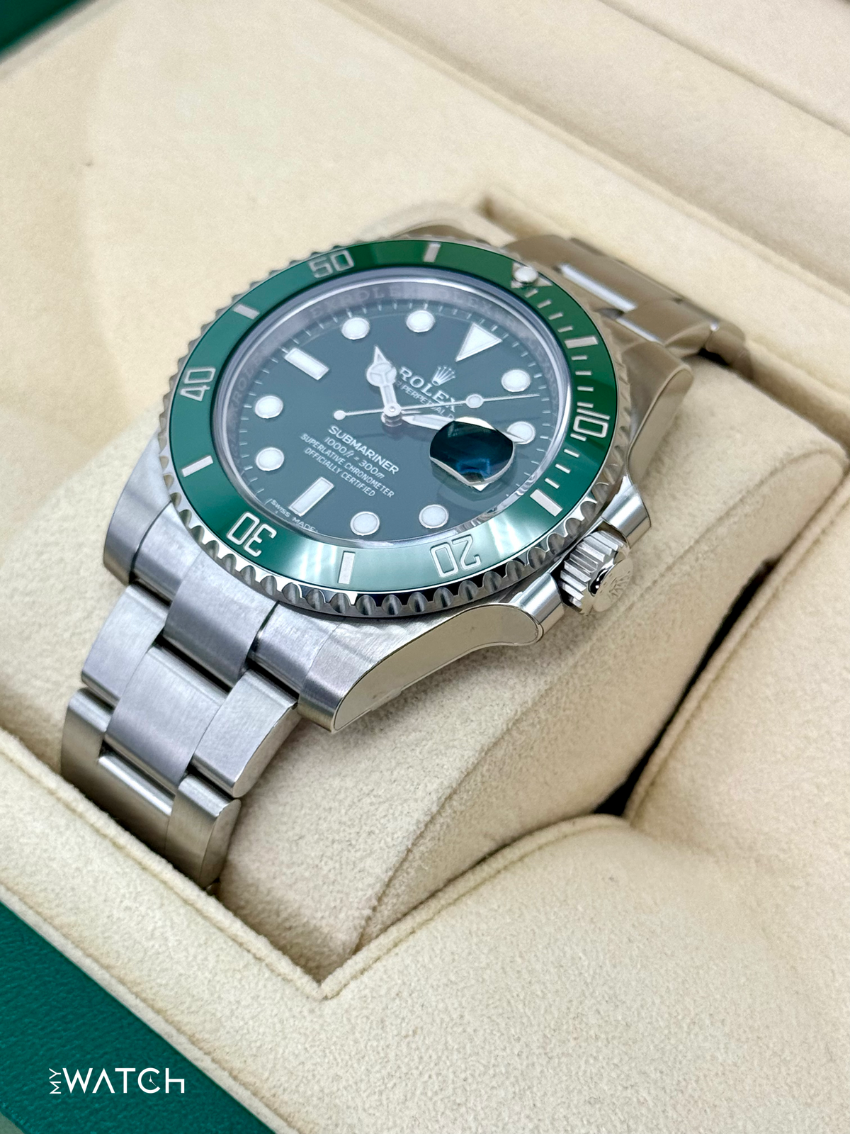 NEW OLD STOCK 2020 Rolex Submariner “Hulk” 40mm 116610LV Green Dial (STICKERED)