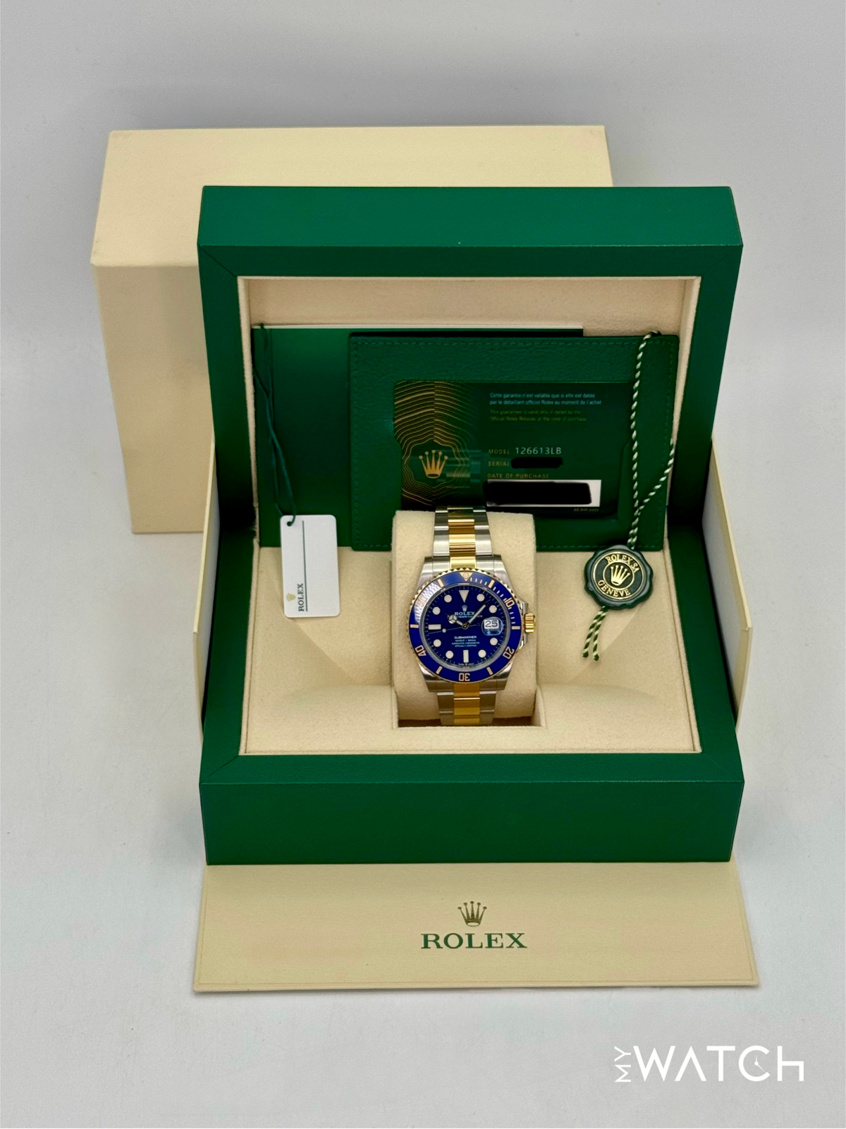 2022 Rolex Submariner "Bluesy" 41mm 126613LB Two-Tone Blue Dial