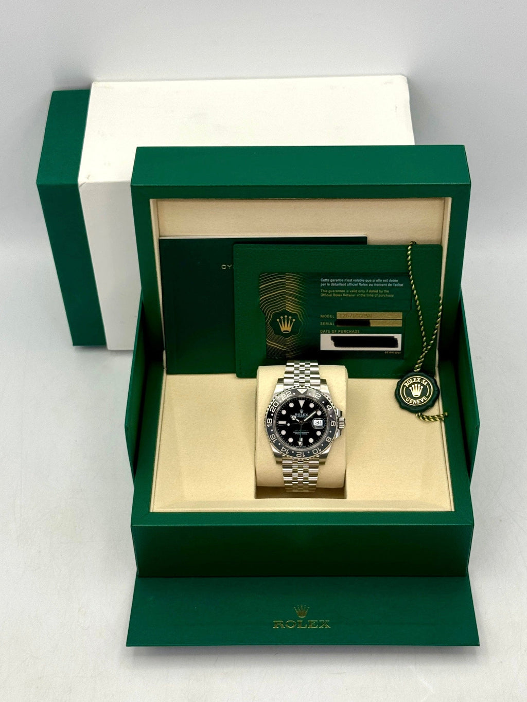 NEW 2026 Rolex GMT-Master II Bruce Wayne 40mm 126710GRNR Jubilee (NEW STYLE CARD)