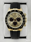 2023 Rolex Daytona 40mm 116518LN 18K Yellow Gold Oysterflex Champagne Dial