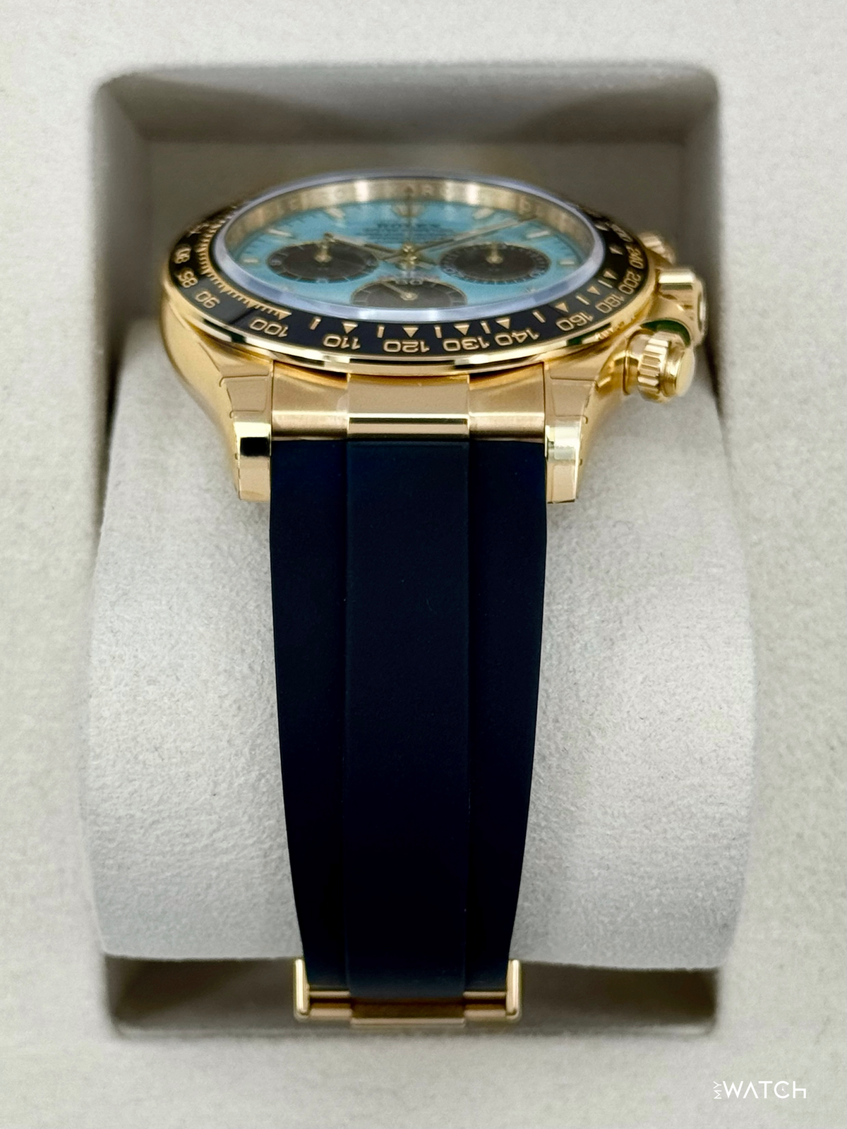NEW 2026 Rolex Daytona 40mm 126518LN Yellow Gold Oysterflex Turquoise Dial (STICKERED)