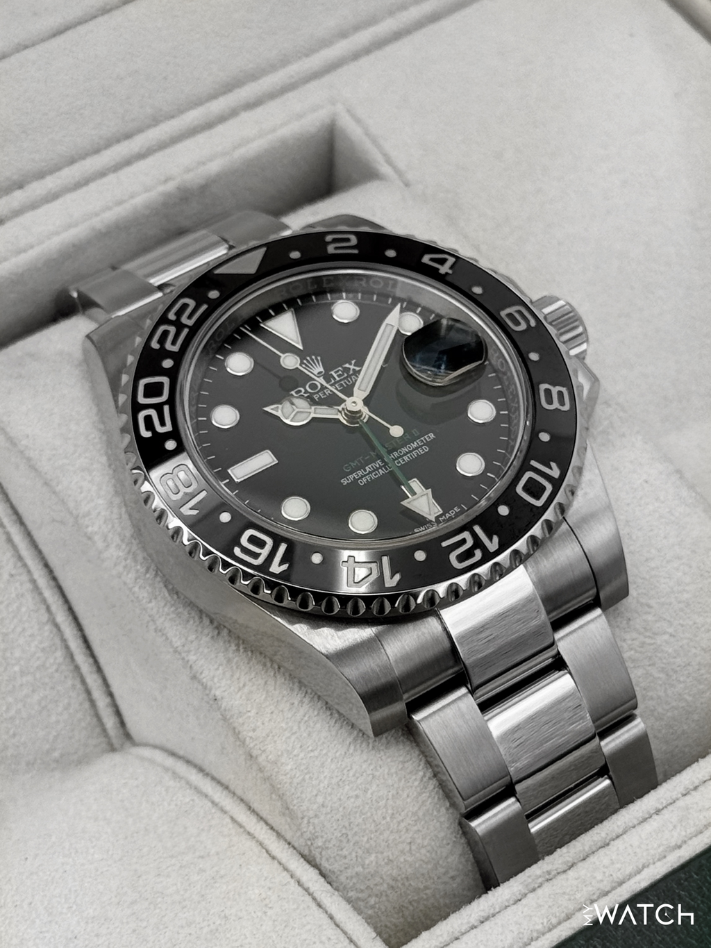 2016 Rolex GMT-Master II 40mm 116710LN Stainless Steel Black Dial