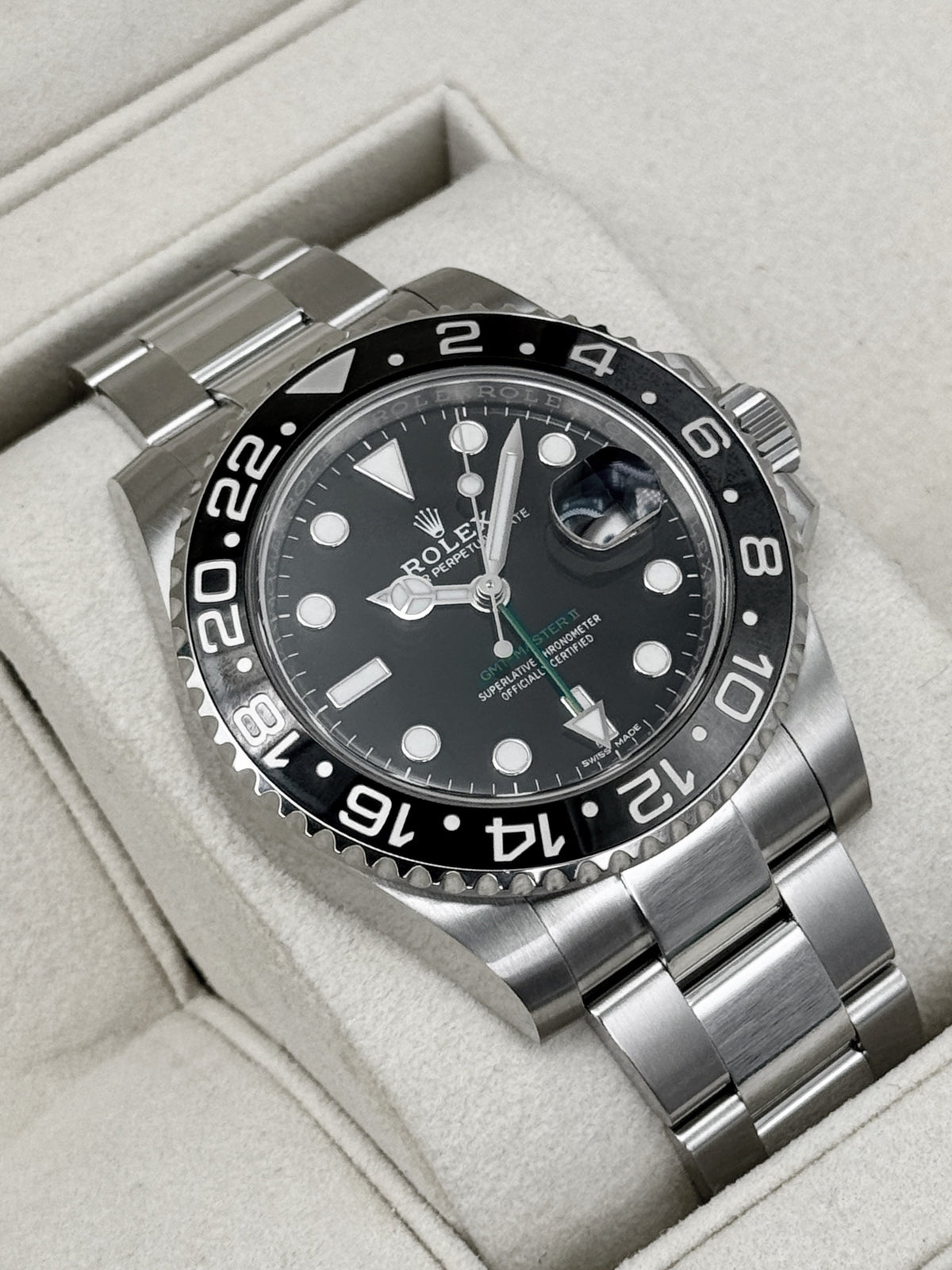 2019 Rolex GMT-Master II 40mm 116710LN Stainless Steel Black Dial