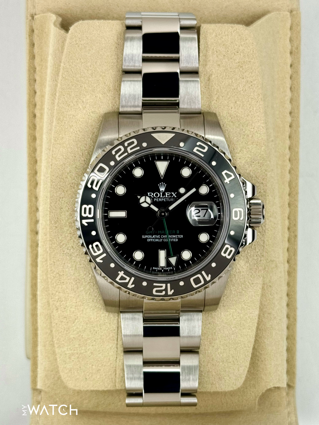 2024 CPO Rolex GMT-Master II 40mm 116710LN Black Dial