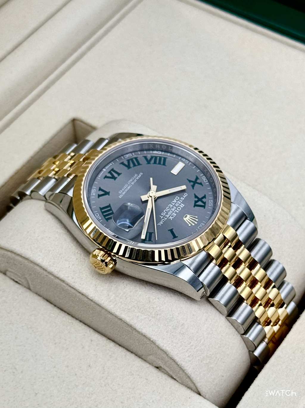 NEW 2026 Rolex Datejust 36mm 126233 Two-Tone Jubilee Wimbledon Dial