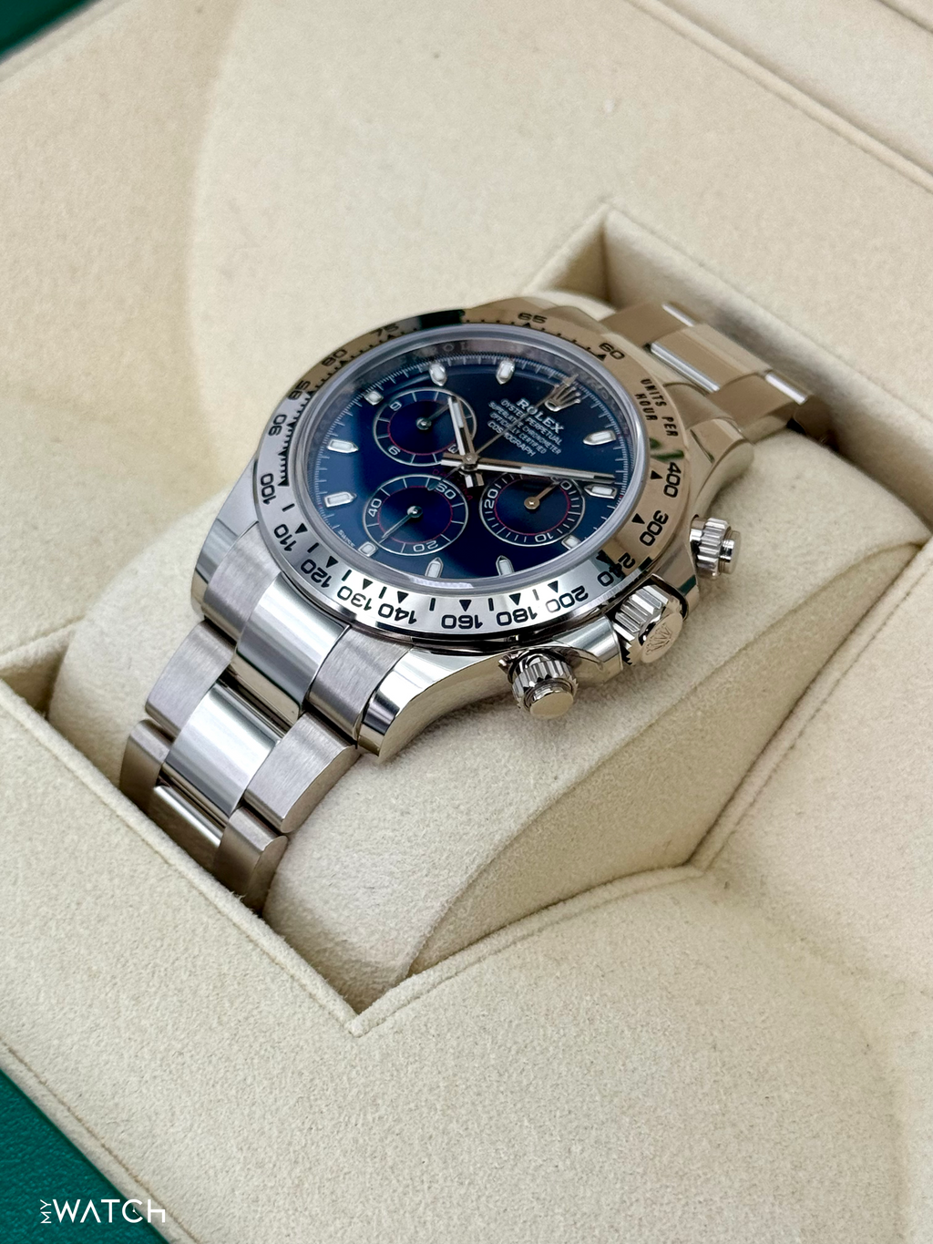 2021 Rolex Daytona 40mm 116509 White Gold Blue Dial