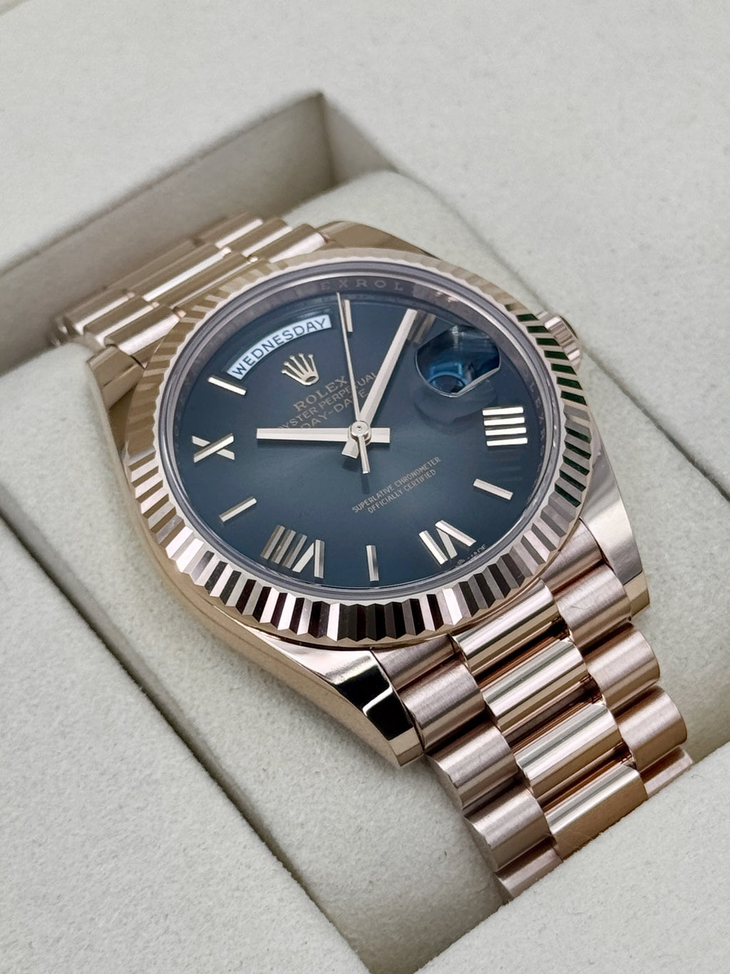 2026 Rolex Day-Date 40mm 228235 Presidential Slate Ombre Dial