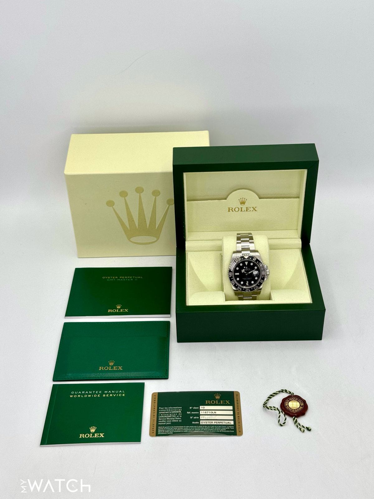 2013 Rolex GMT-Master II 40mm 116710LN Stainless Steel Black Dial
