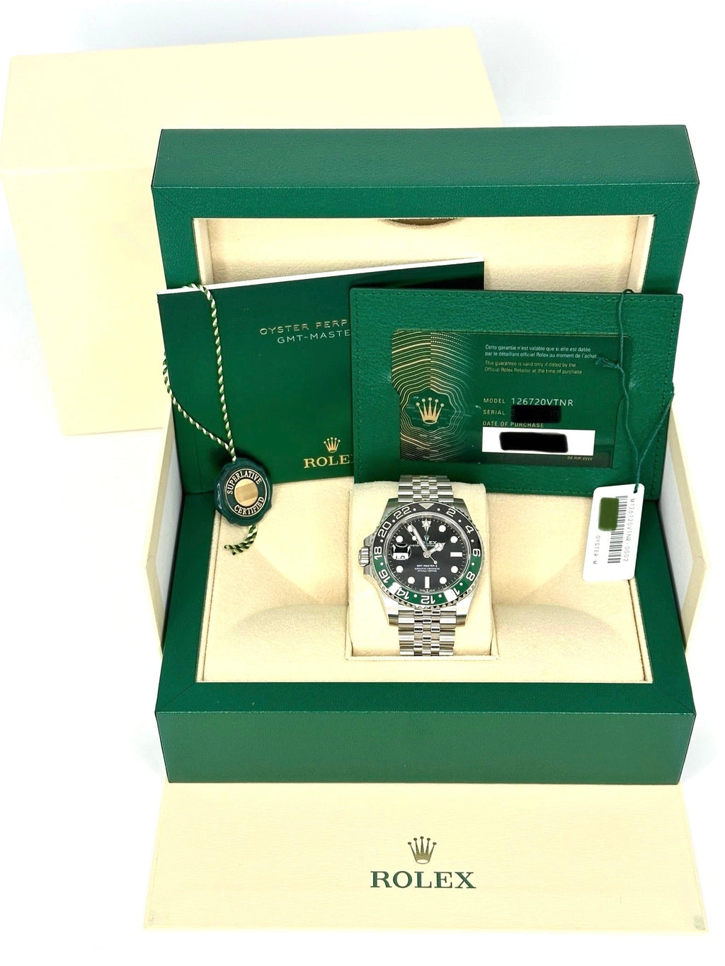 NEW 2023 Rolex GMT-Master II "Sprite" 40mm 126720VTNR Jubilee