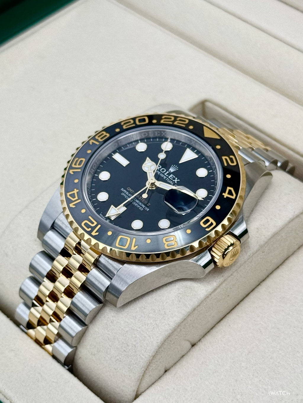 2025 Rolex GMT-Master II 40mm 126713GRNR Two-Tone Jubilee