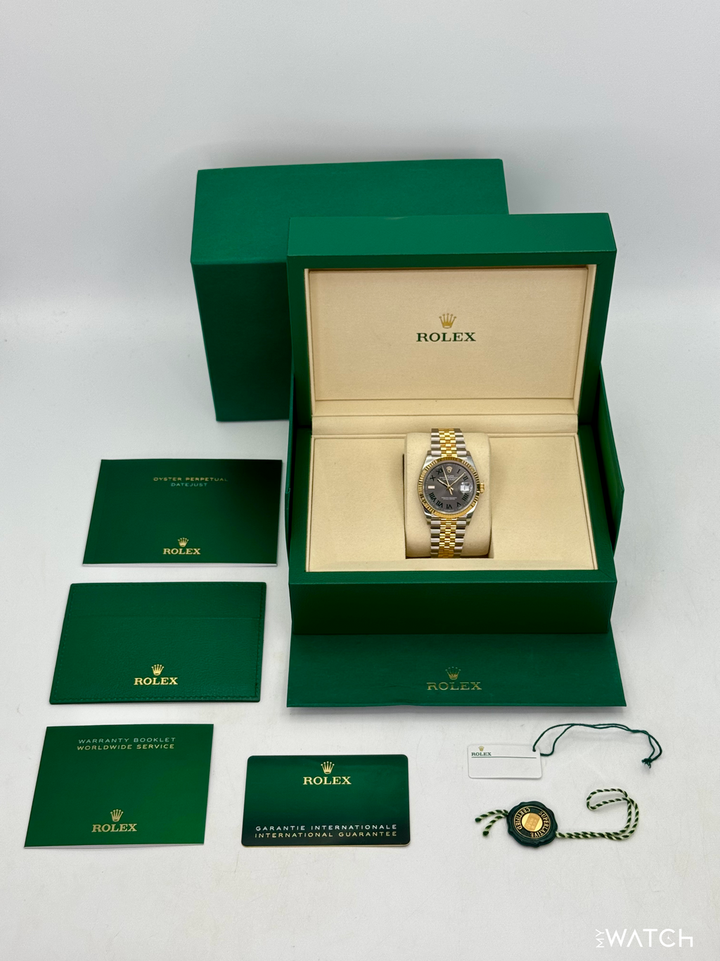 NEW 2026 Rolex Datejust 36mm 126233 Two-Tone Jubilee Wimbledon Dial (STICKERED)
