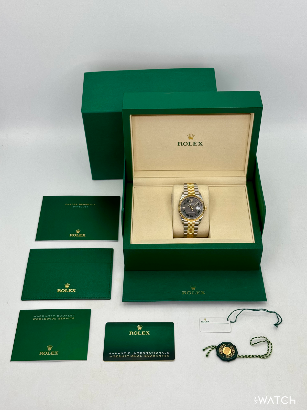 NEW 2026 Rolex Datejust 36mm 126233 Two-Tone Jubilee Wimbledon Dial (STICKERED)