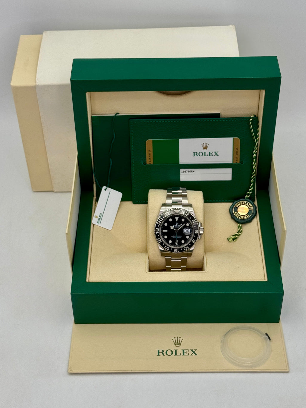 2019 Rolex GMT-Master II 40mm 116710LN Stainless Steel Black Dial