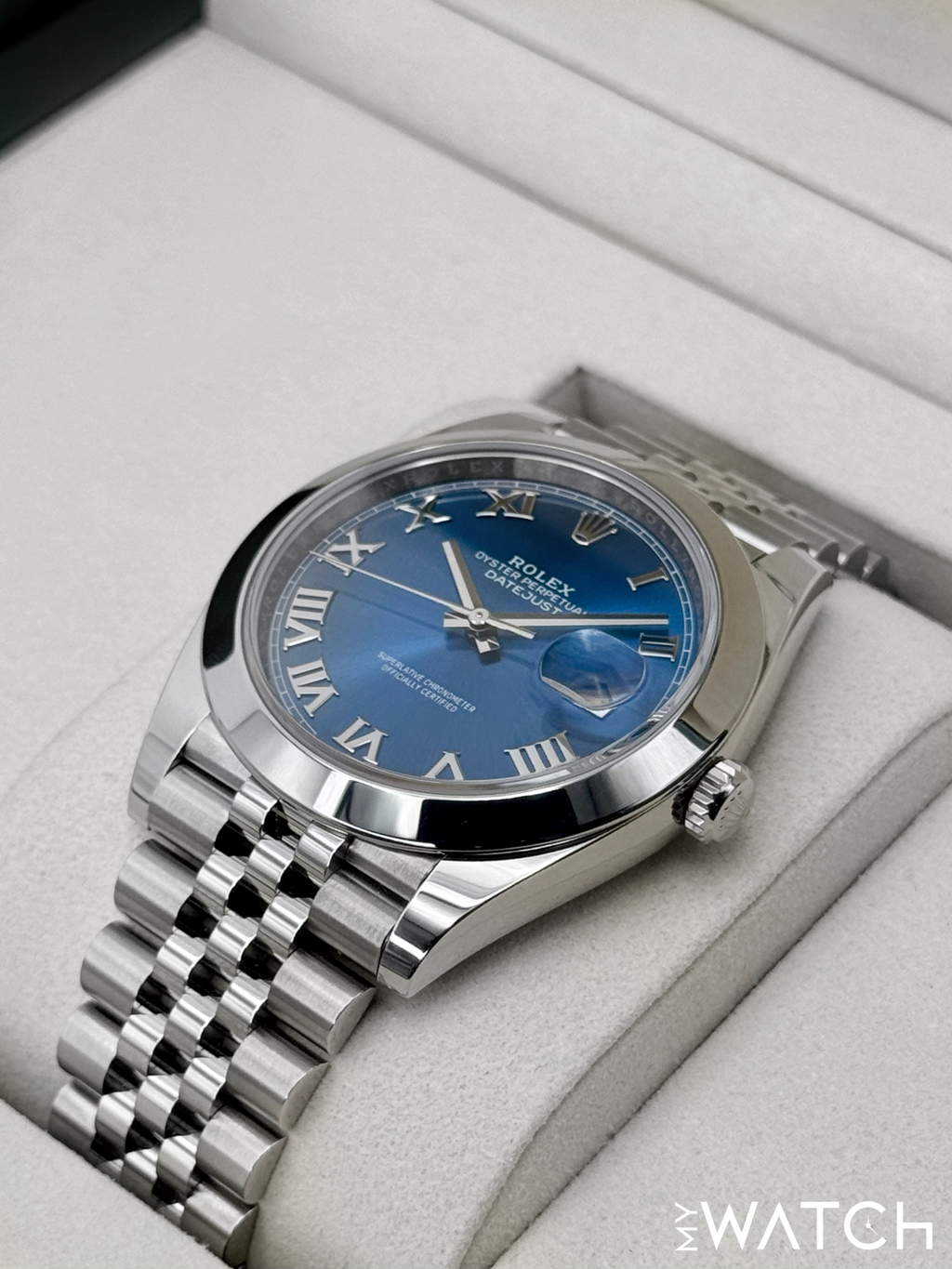 NEW 2026 Rolex Datejust 41mm 126300 Stainless Steel Jubilee Blue Roman Numeral Dial