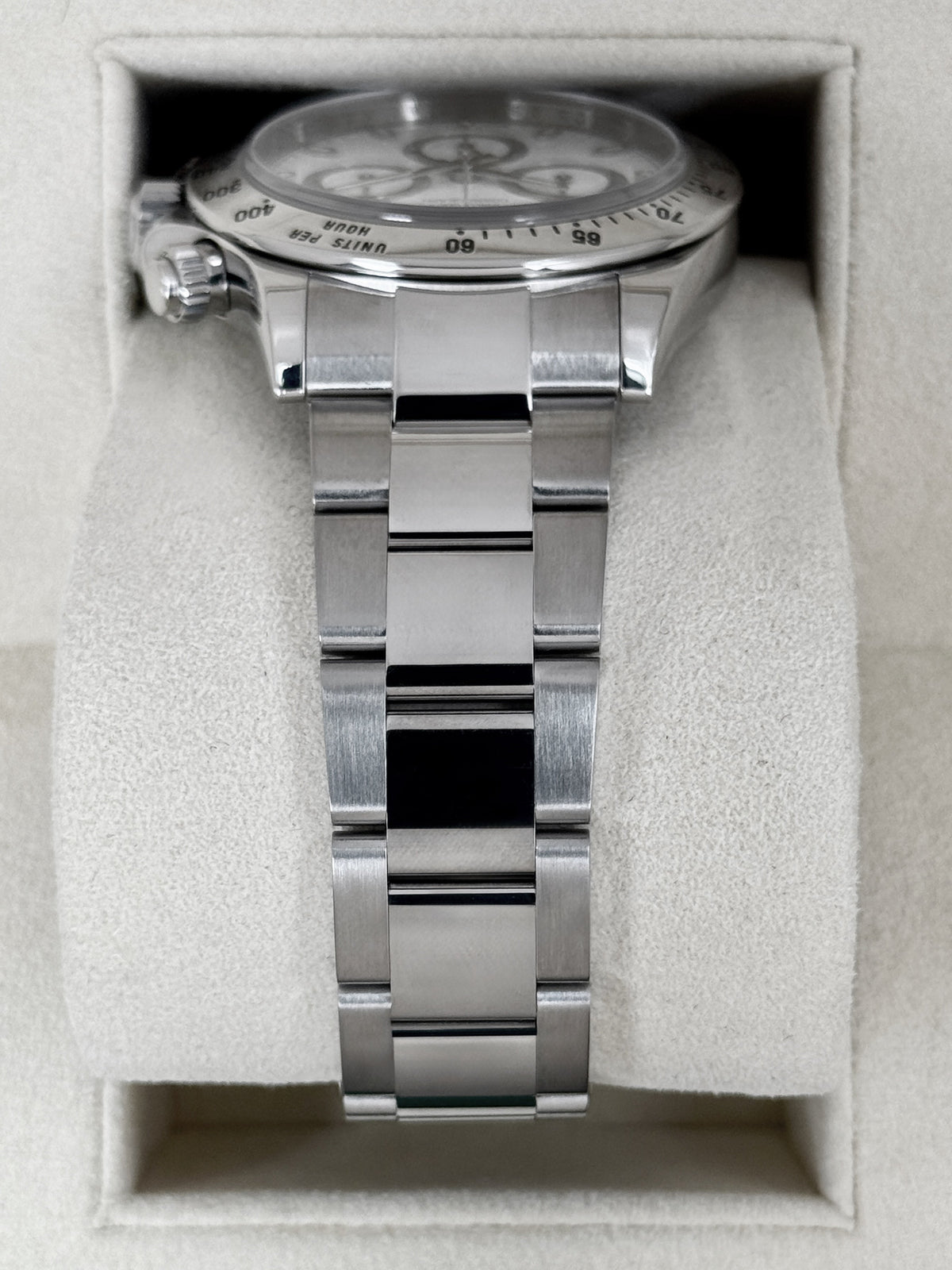 2015 Rolex Daytona 40mm 116520 Stainless Steel White Dial