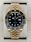 2024 Rolex GMT-Master II 40mm 126718GRNR Yellow Gold Jubilee Black Dial