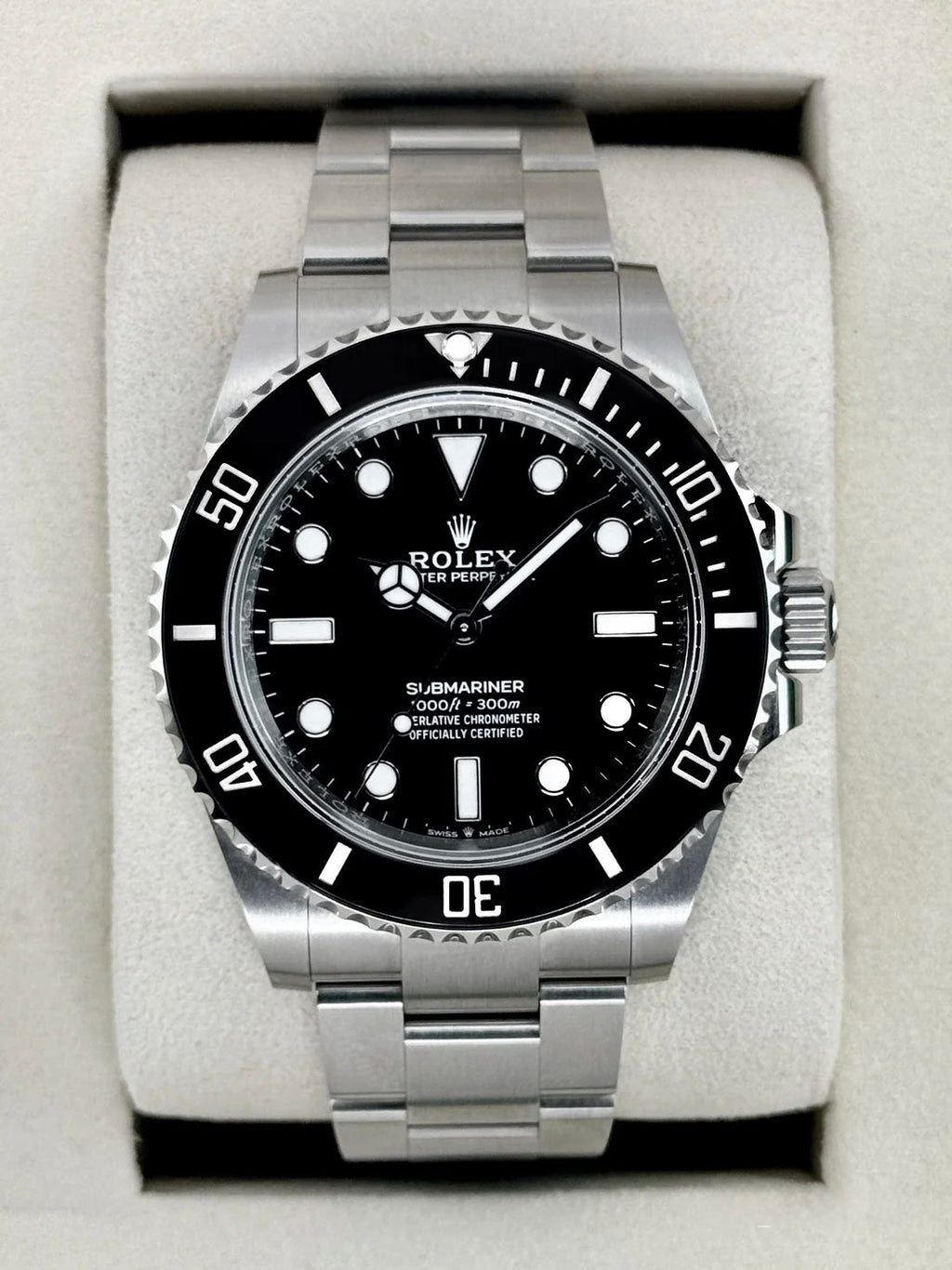 2025 Rolex Submariner 41mm 124060 Stainless Steel Black Dial