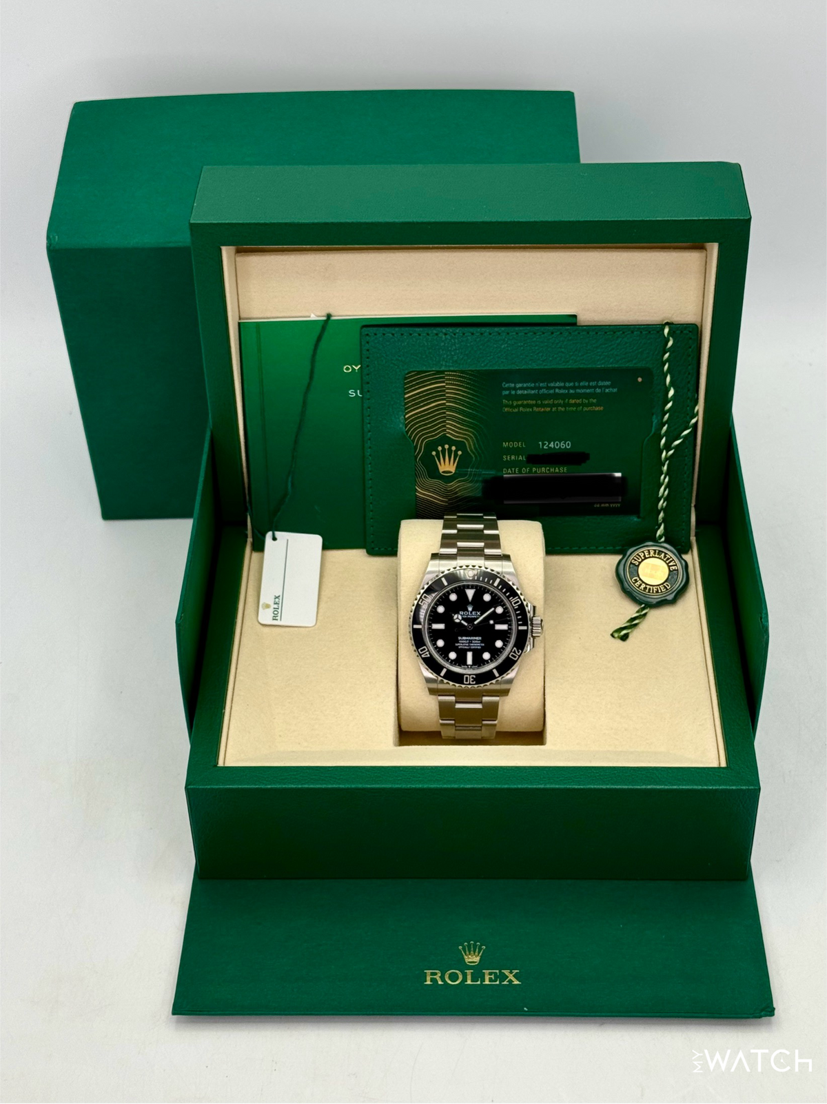 2025 Rolex Submariner 41mm 124060 Stainless Steel Black Dial