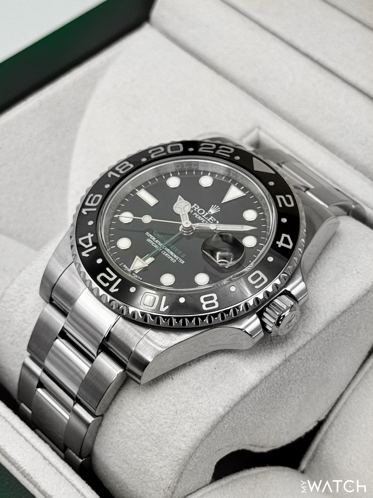 2015 Rolex GMT-Master II 40mm 116710LN Stainless Steel Black Dial