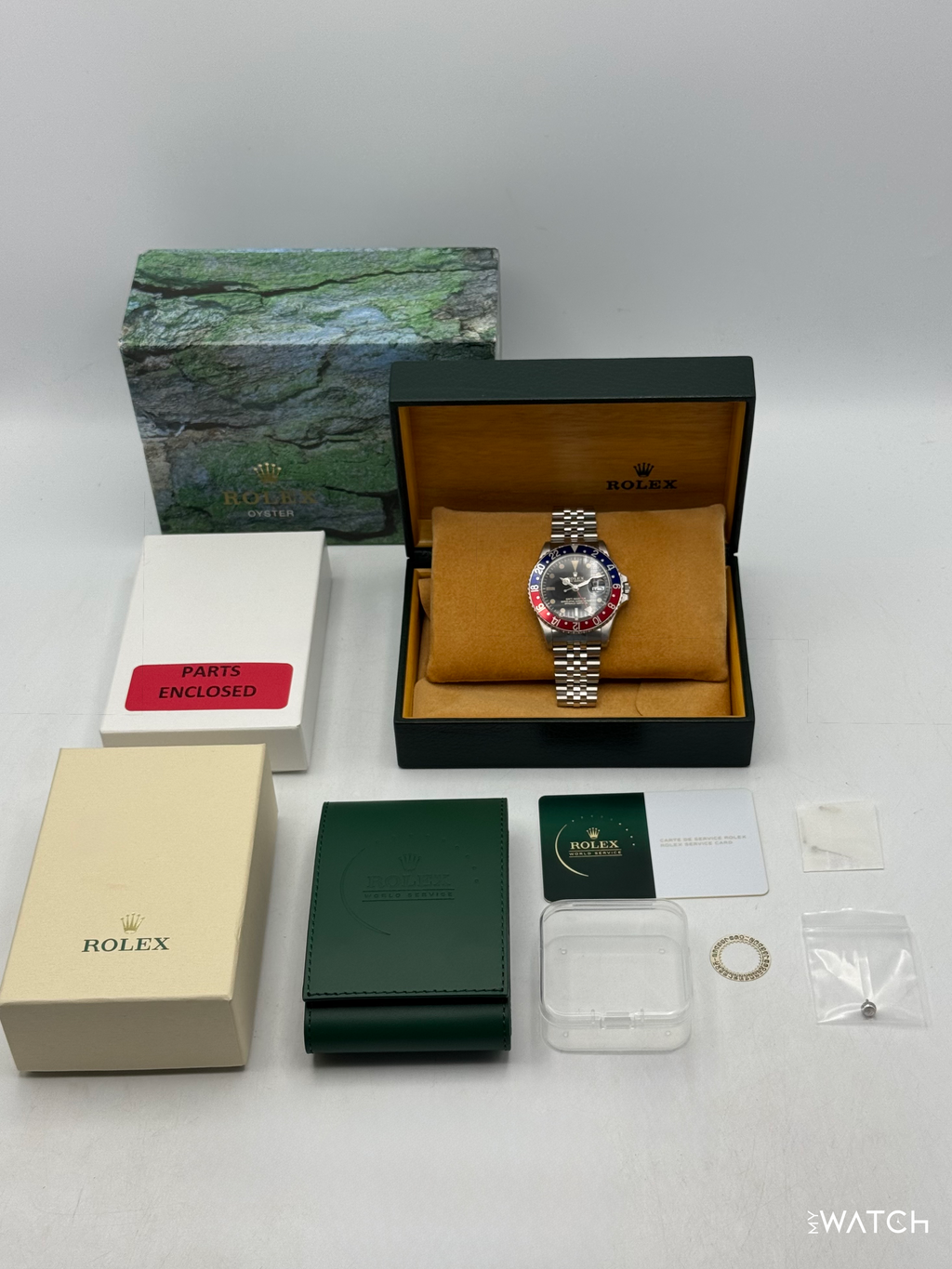 1966 Rolex GMT-Master "Pepsi" 40mm 1675 Stainless Steel Jubilee Black Dial (RSC Card)