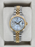 NEW 2026 Rolex Lady Datejust 28mm 279173 Two-Tone Jubilee Silver Diamond Dial