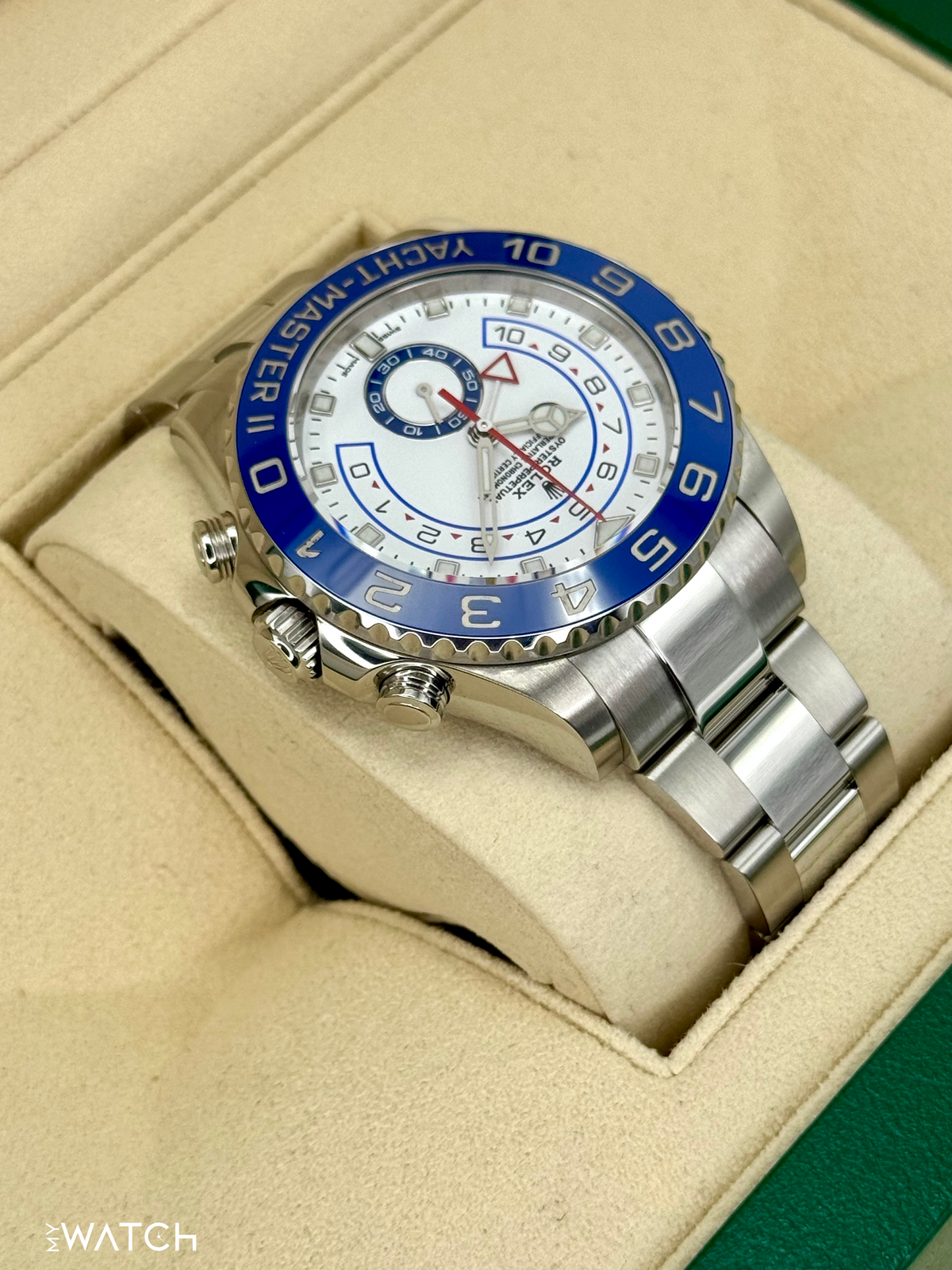 2021 Rolex Yacht-Master II 44mm 116680 Stainless Steel White Dial