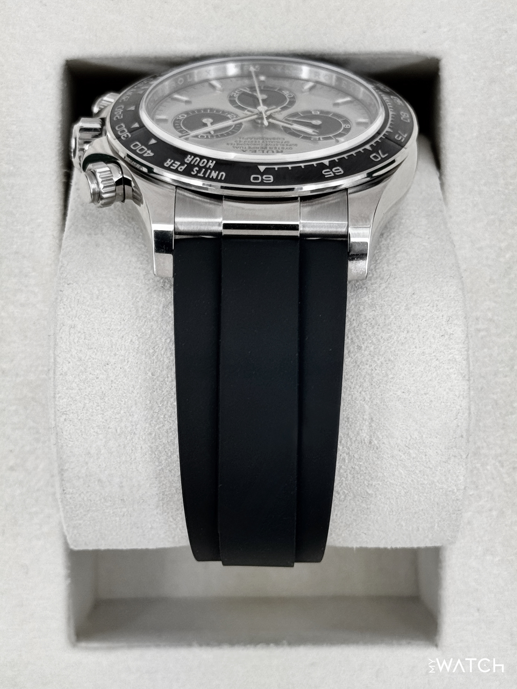 2025 Rolex Daytona 40mm 126519LN White Gold Oysterflex Silver Ghost Dial