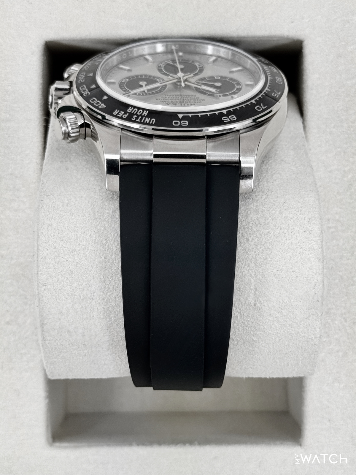 2025 Rolex Daytona 40mm 126519LN White Gold Oysterflex Silver Ghost Dial