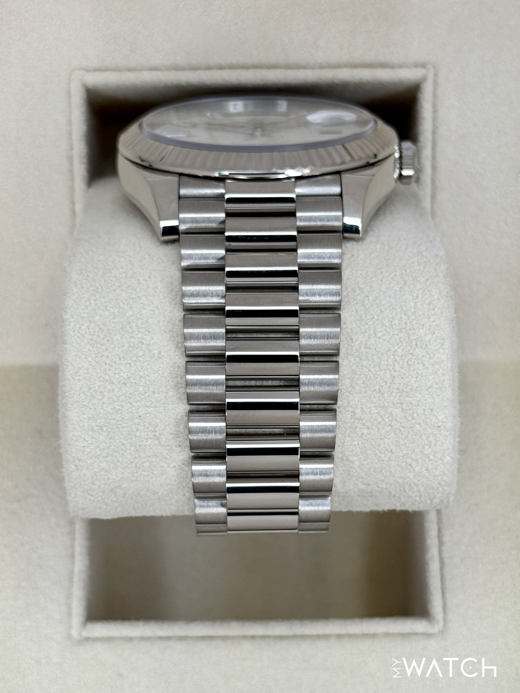 NEW 2025 Rolex Day-Date 40mm 228239 Presidential White Gold Meteorite Dial