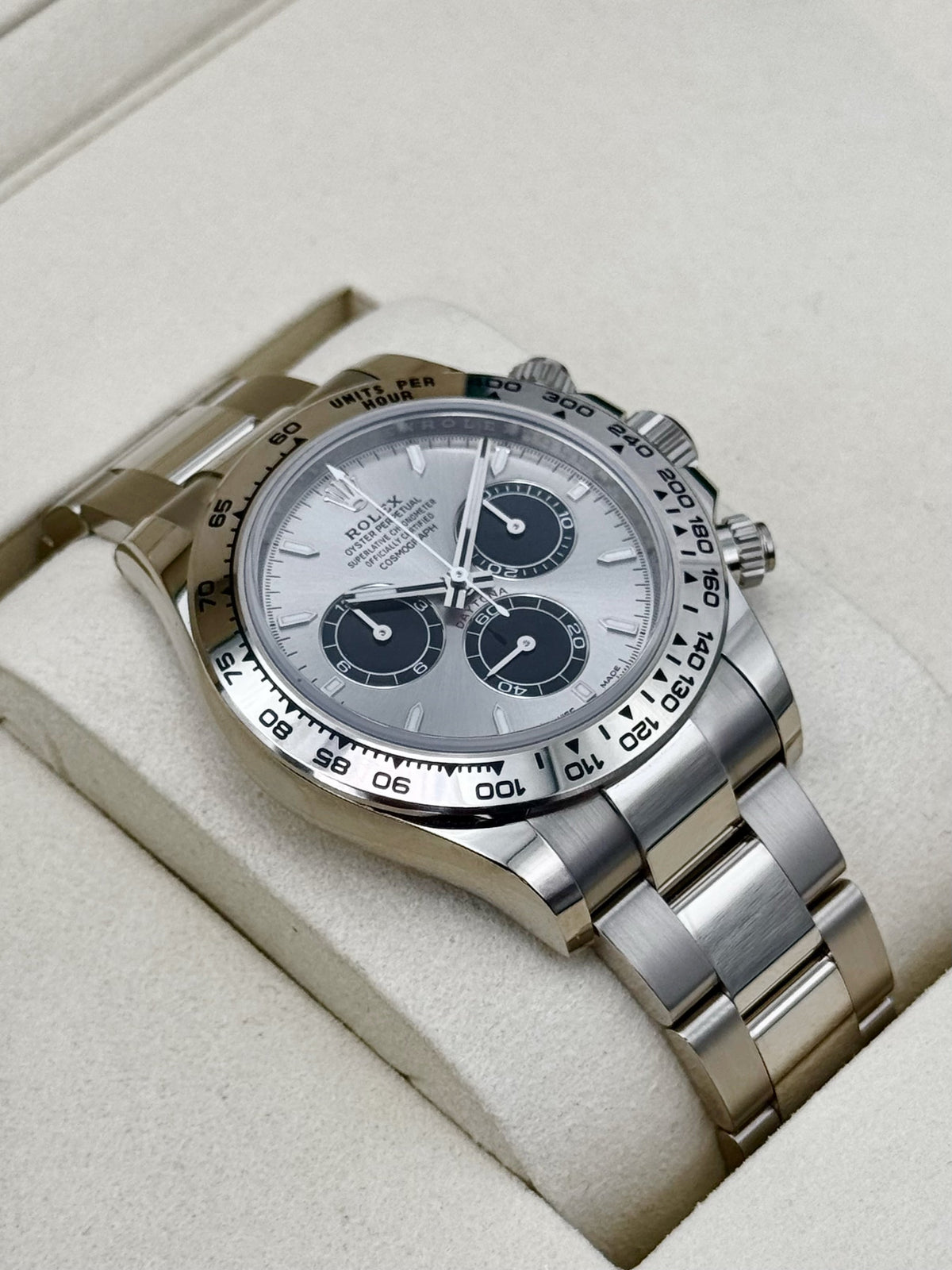 NEW 2026 Rolex Daytona 40mm 126509 White Gold Silver Ghost Dial
