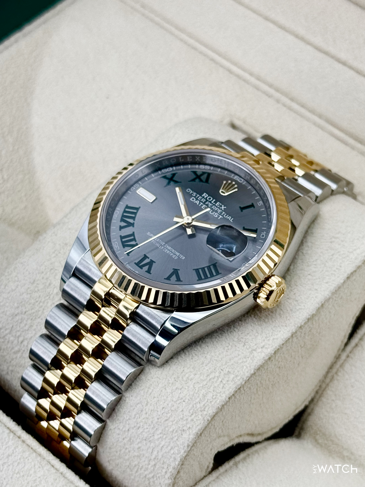 2025 Rolex Datejust 36mm 126233 Two-Tone Jubilee Wimbledon Dial