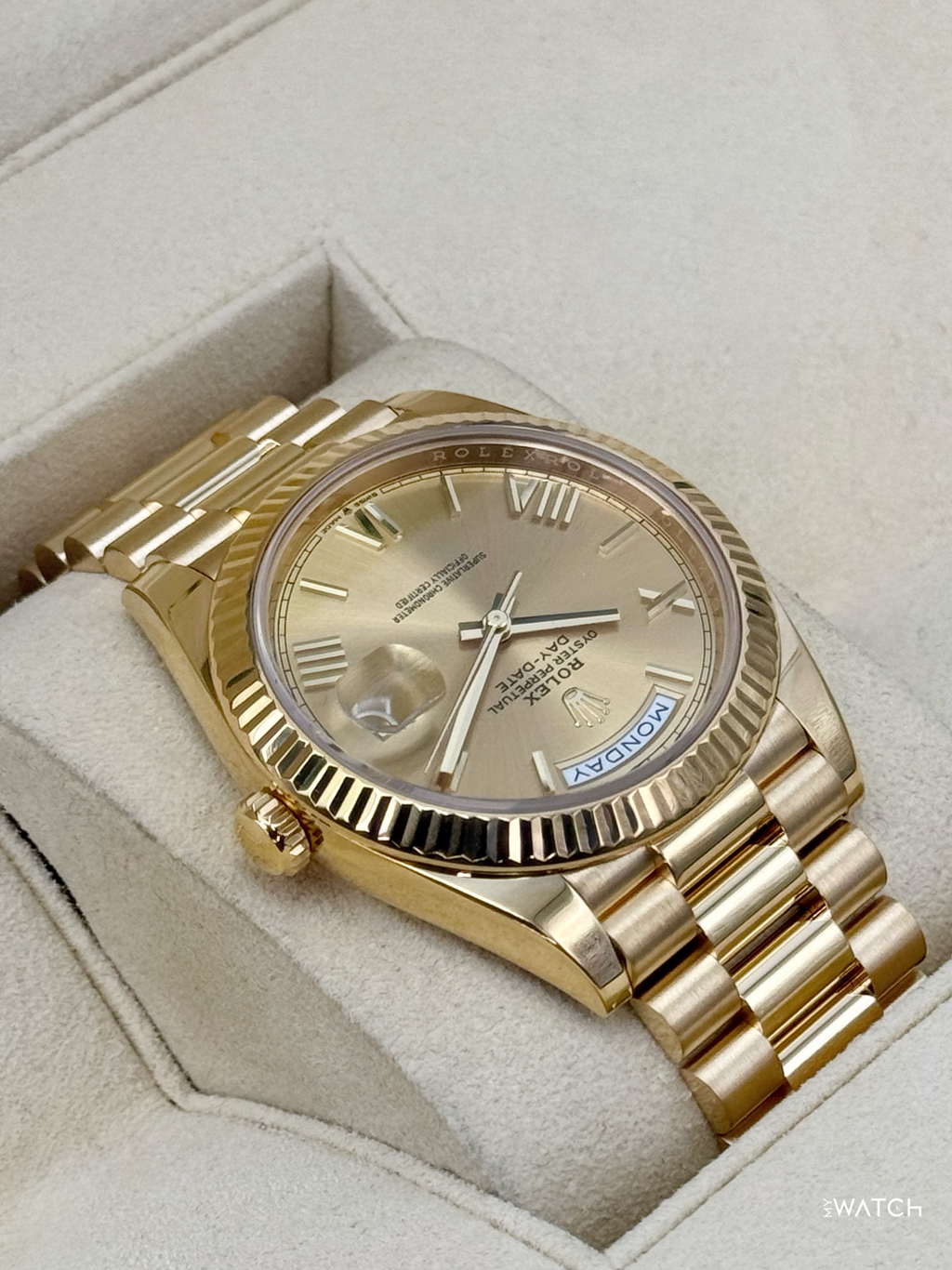 2018 Rolex Day-Date 40mm 228238 Presidential Champagne Dial