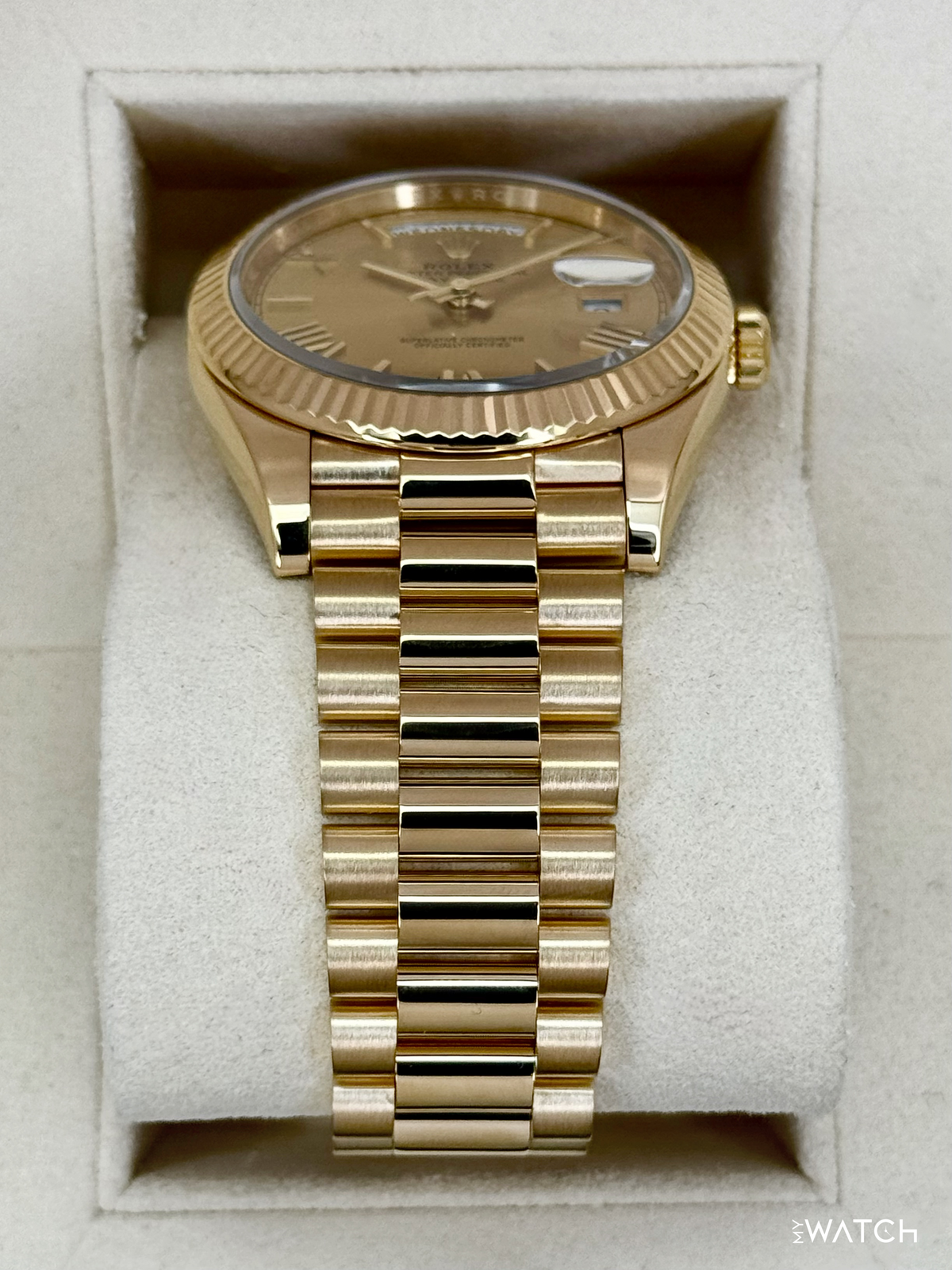 2019 Rolex Day-Date 40mm 228238 Presidential Champagne Dial (RSC WARRANTY)