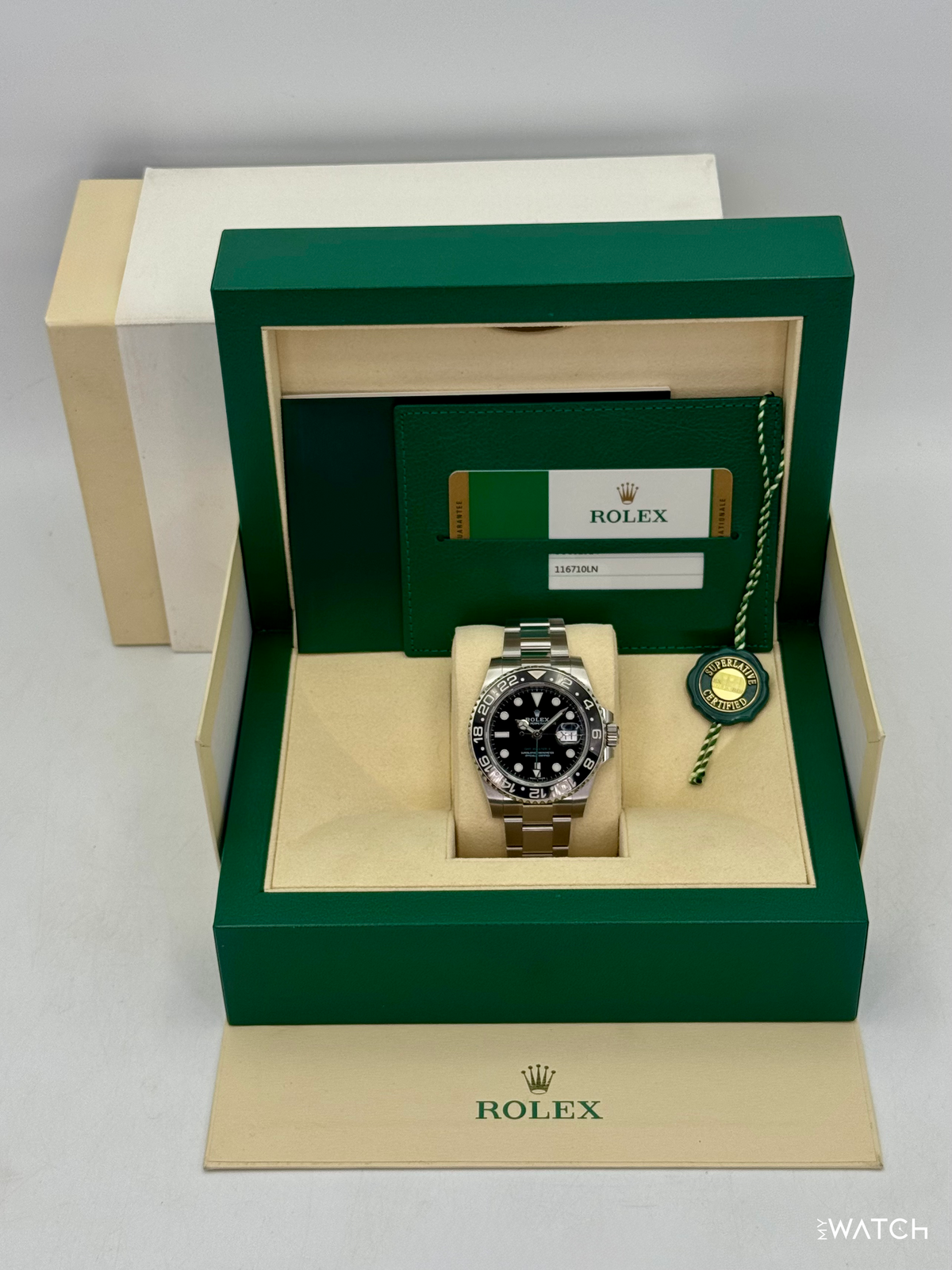 2018 Rolex GMT-Master II 40mm 116710LN Stainless Steel Black Dial