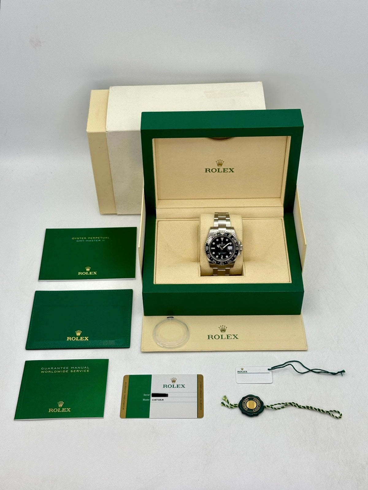 2019 Rolex GMT-Master II 40mm 116710LN Stainless Steel Black Dial