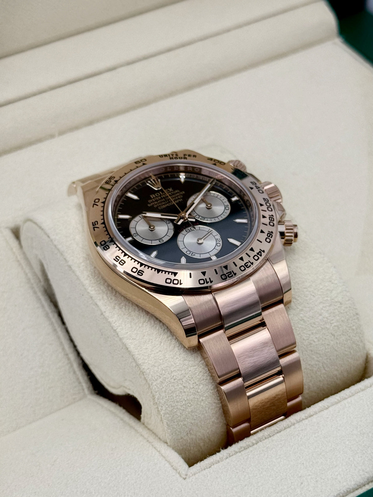 2025 Rolex Daytona 40mm 126505 Rose Gold Black Dial