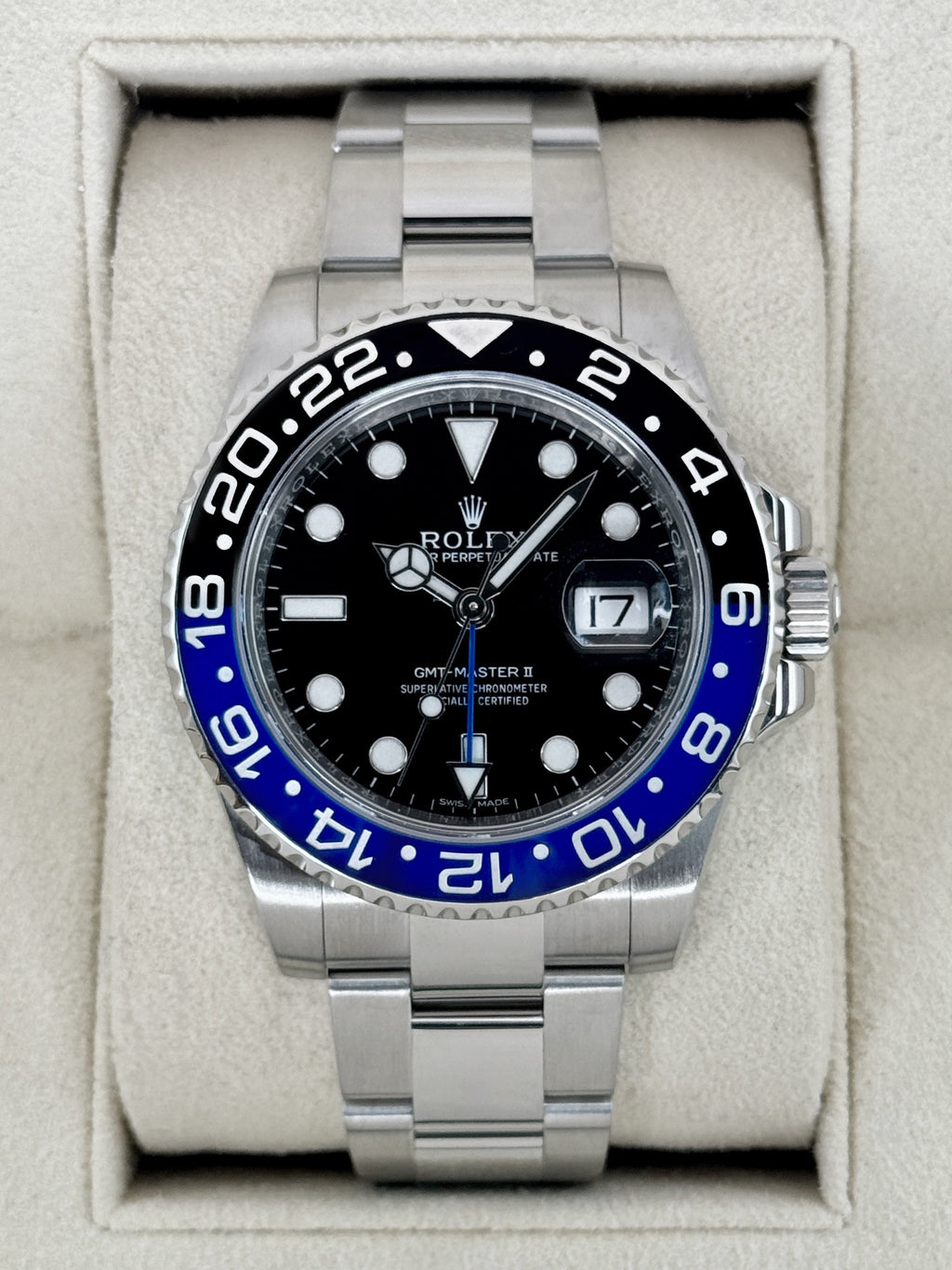 2014 Rolex GMT-Master II Batman 40mm 116710BLNR Oyster